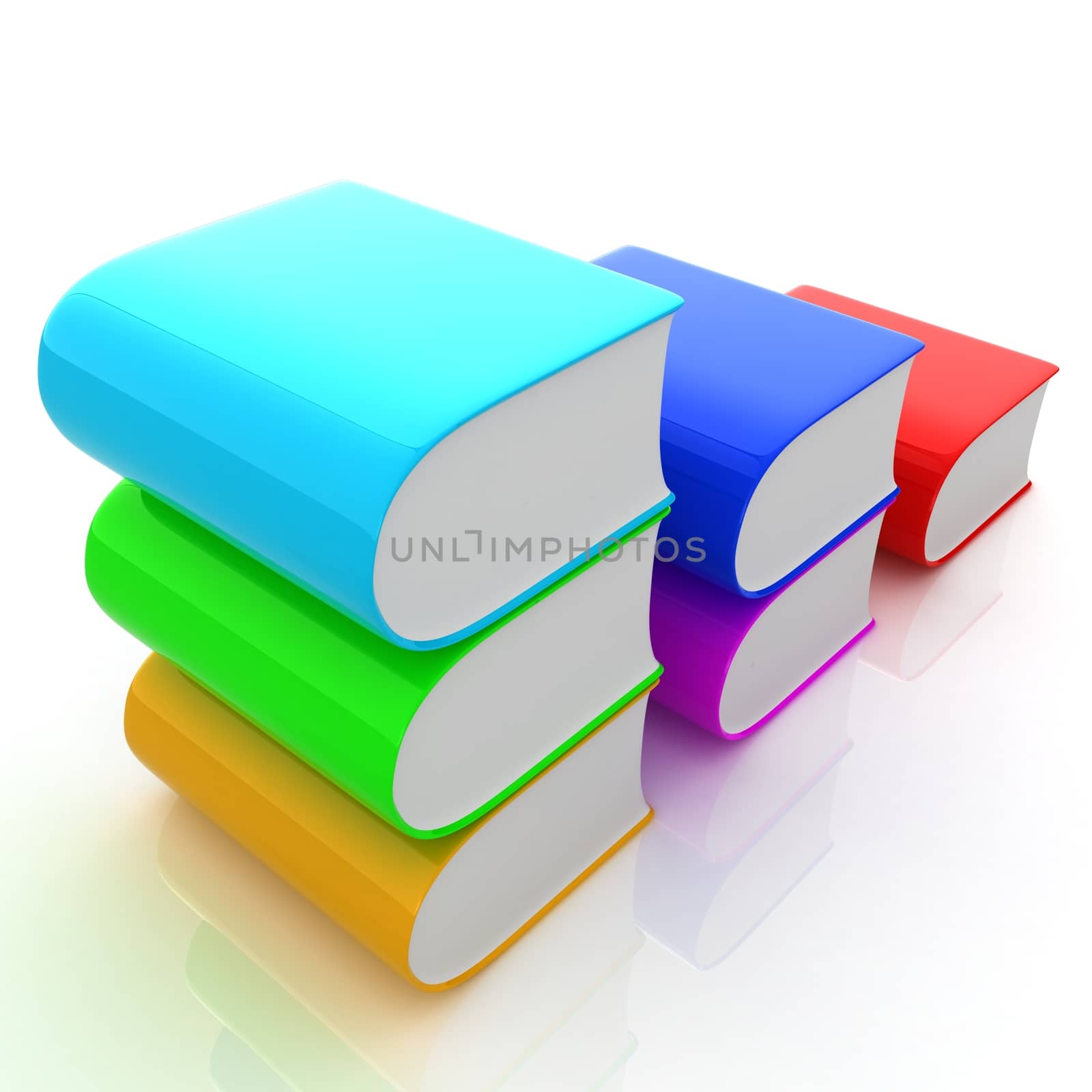 Glossy Books Icon isolated on a white background by Guru3D