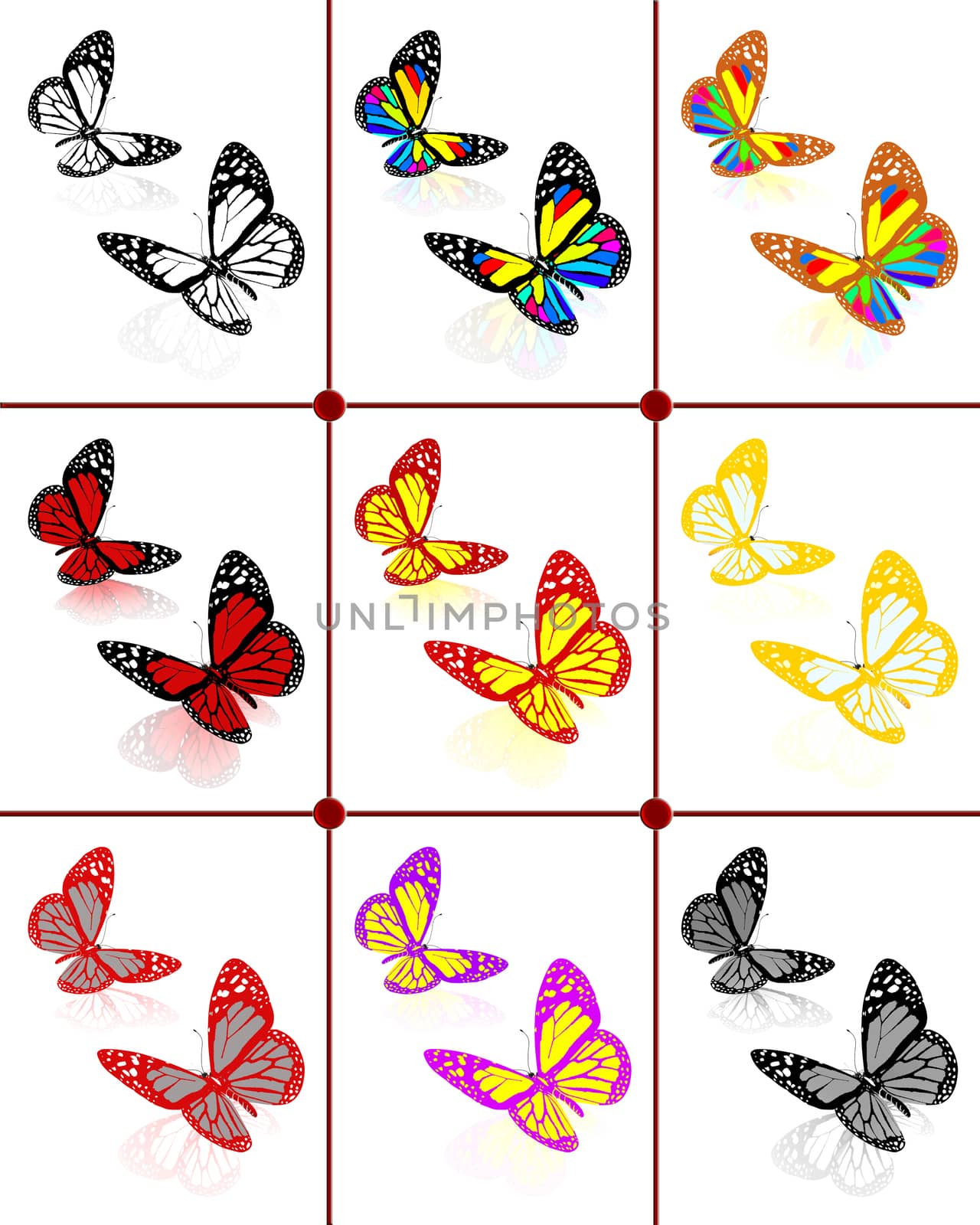 Butterflies botany set by Guru3D