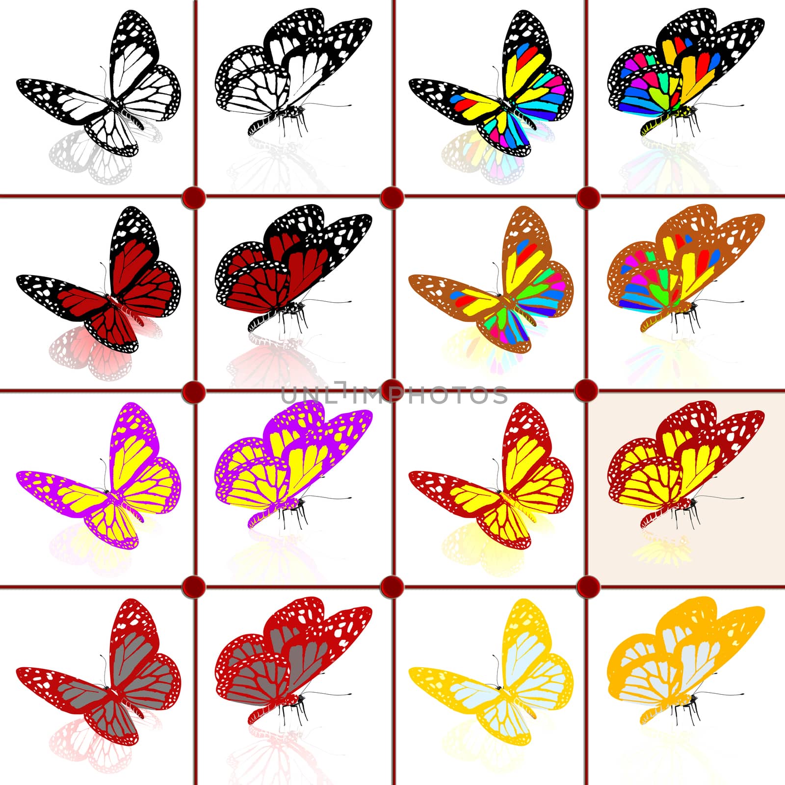 Butterflies botany set by Guru3D