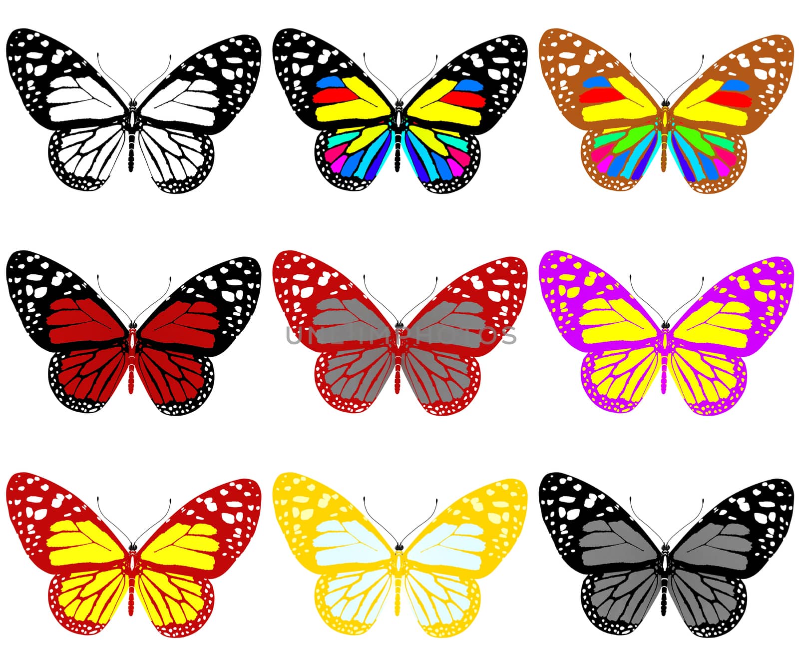 Butterflies botany set by Guru3D