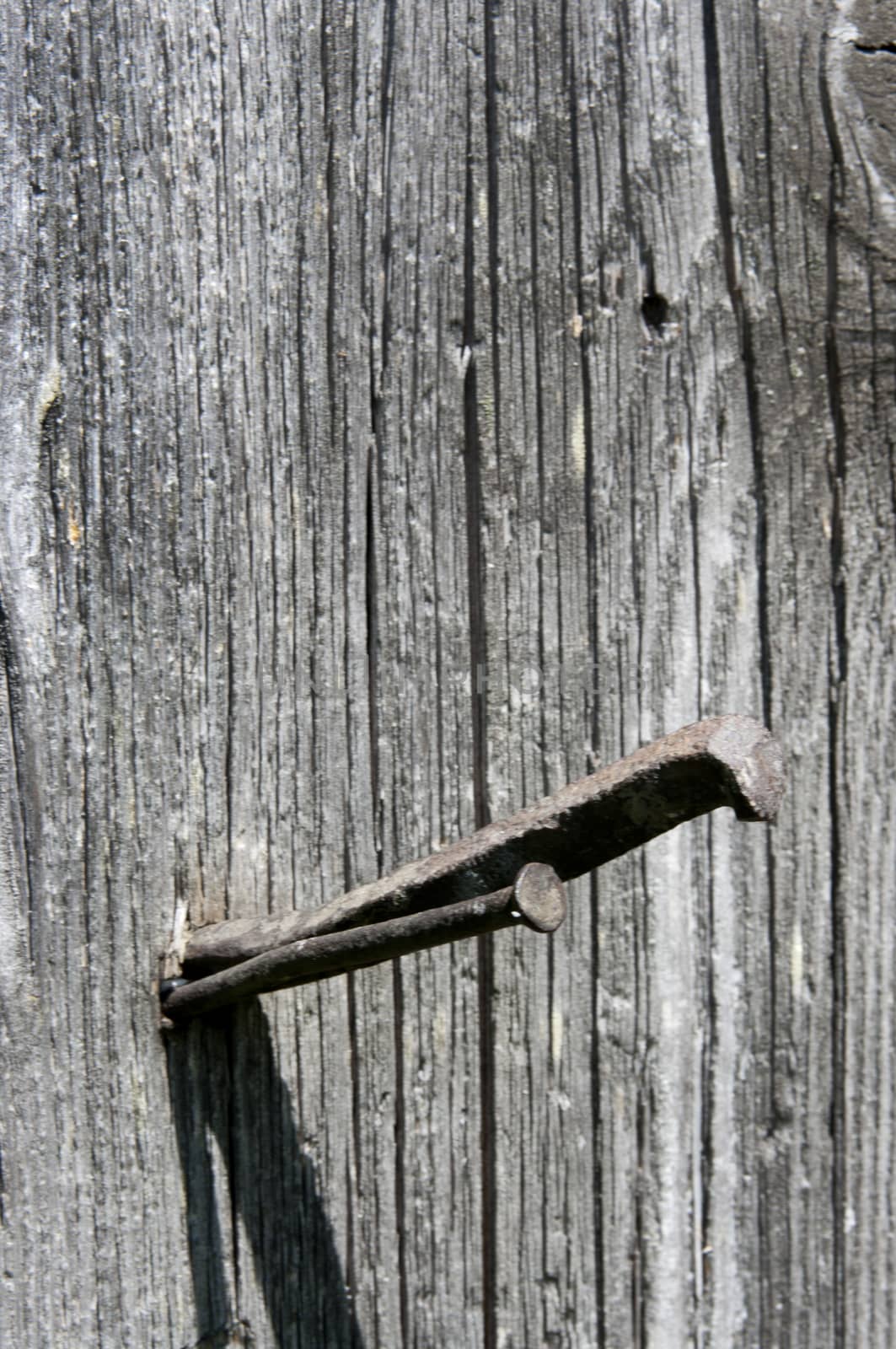 texture of old wood wall in a village house