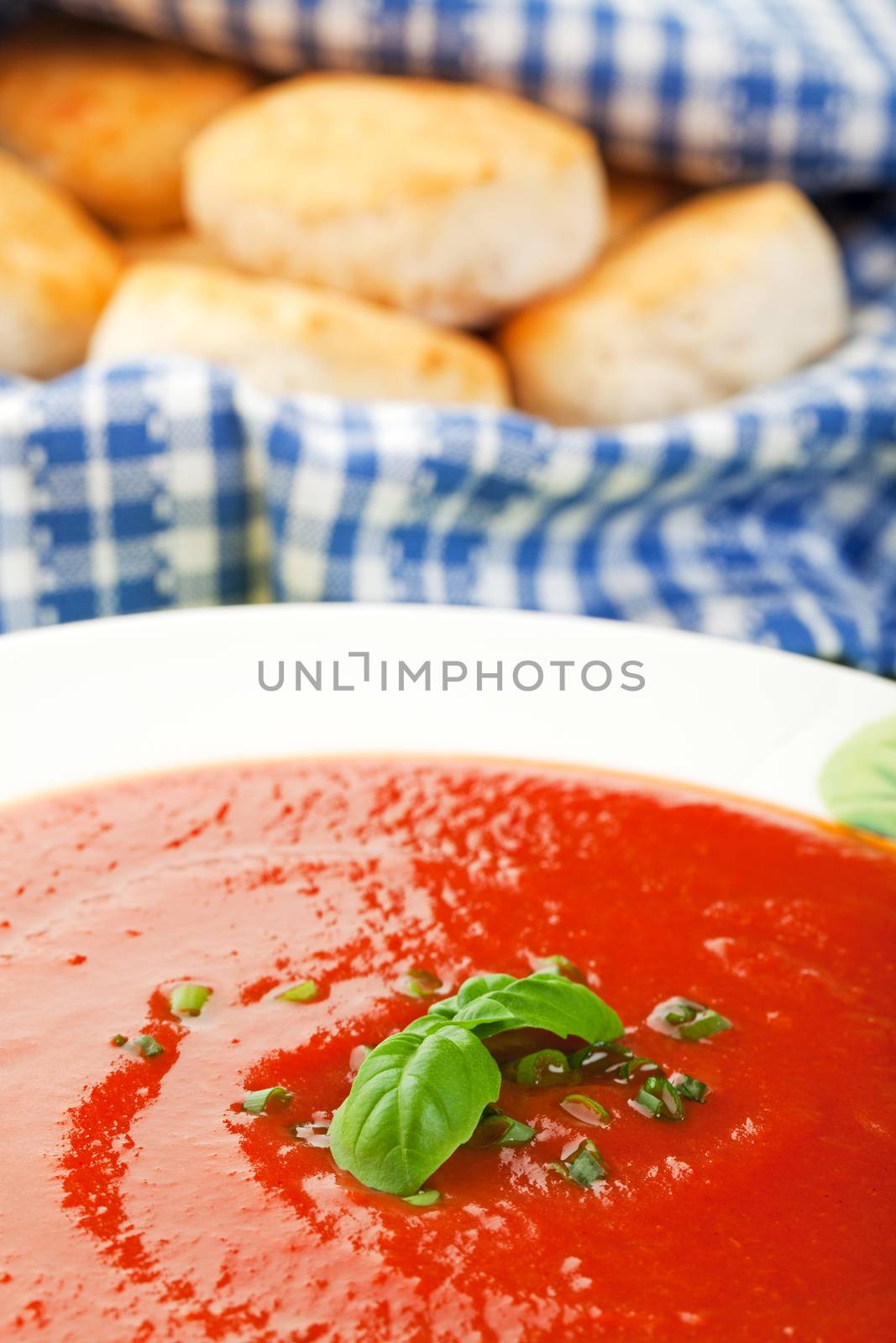 Tomato Soup with Homemade Biscuits by songbird839