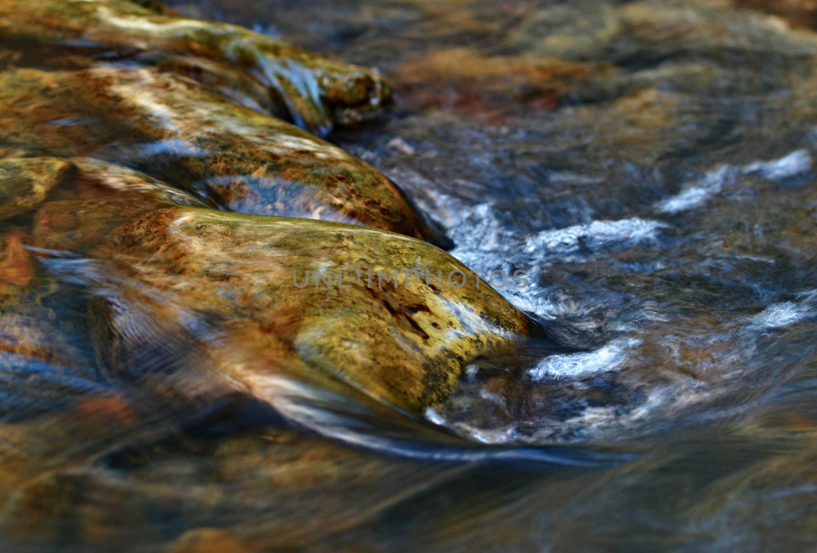 pebbles in a stream by Ahojdoma