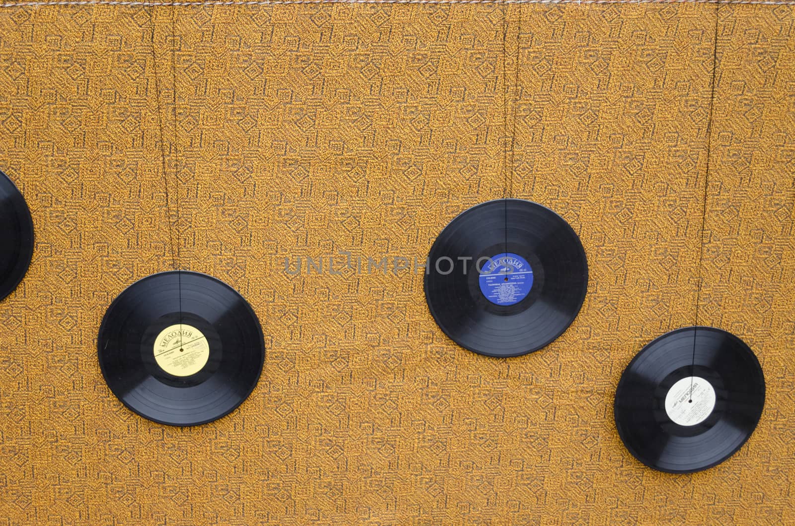 wall covered material decorated with musical plate by sauletas