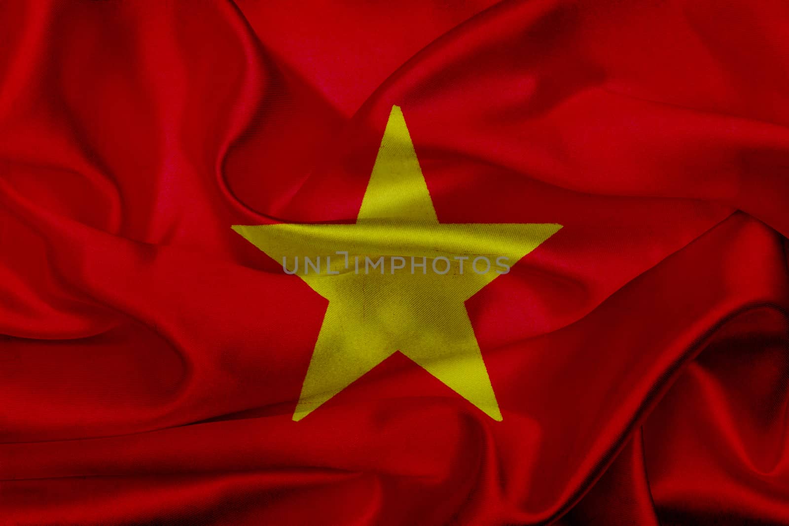 Vietnam grunge waving flag