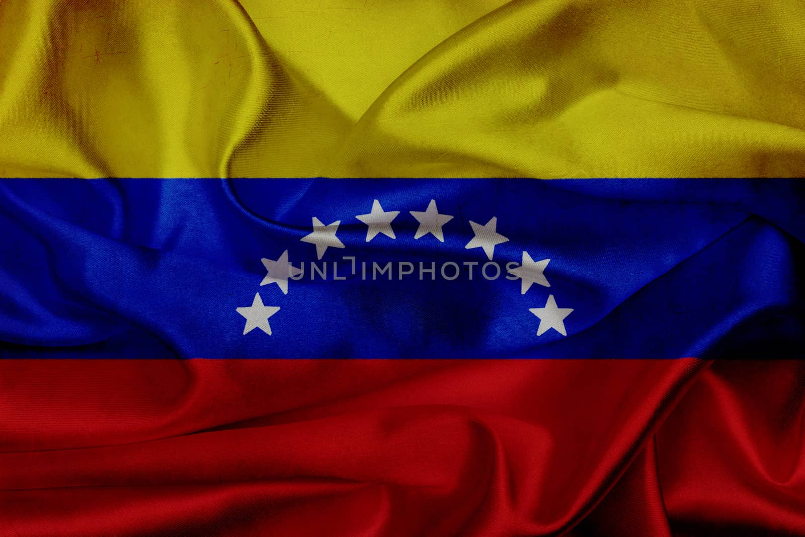 Venezuela grunge waving flag