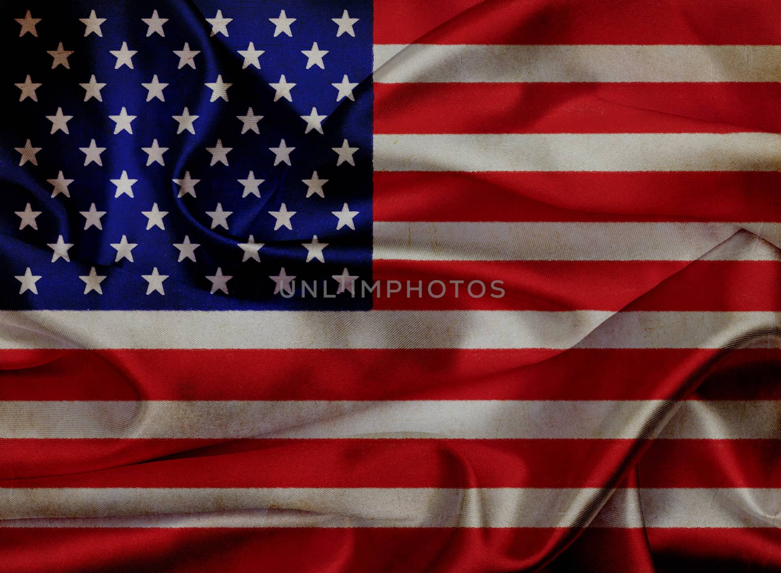 USA grunge waving flag