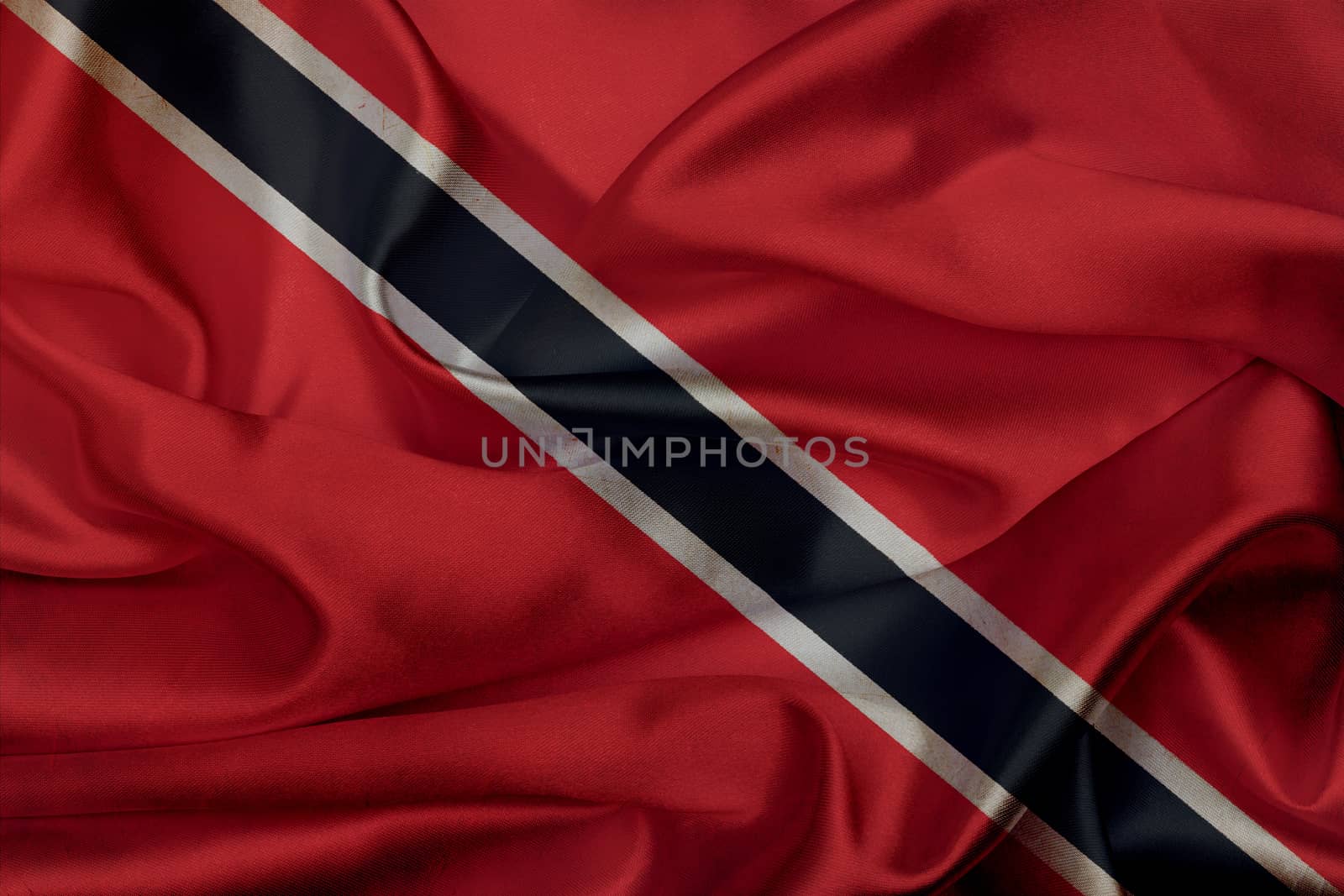 Trinidad and Tobago grunge waving flag