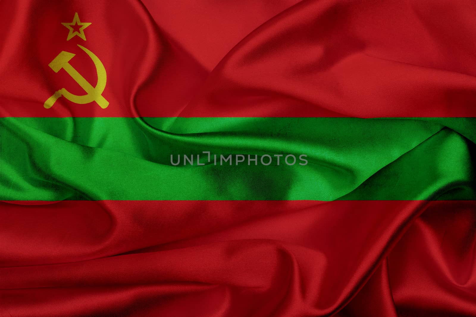 Transnistria grunge waving flag