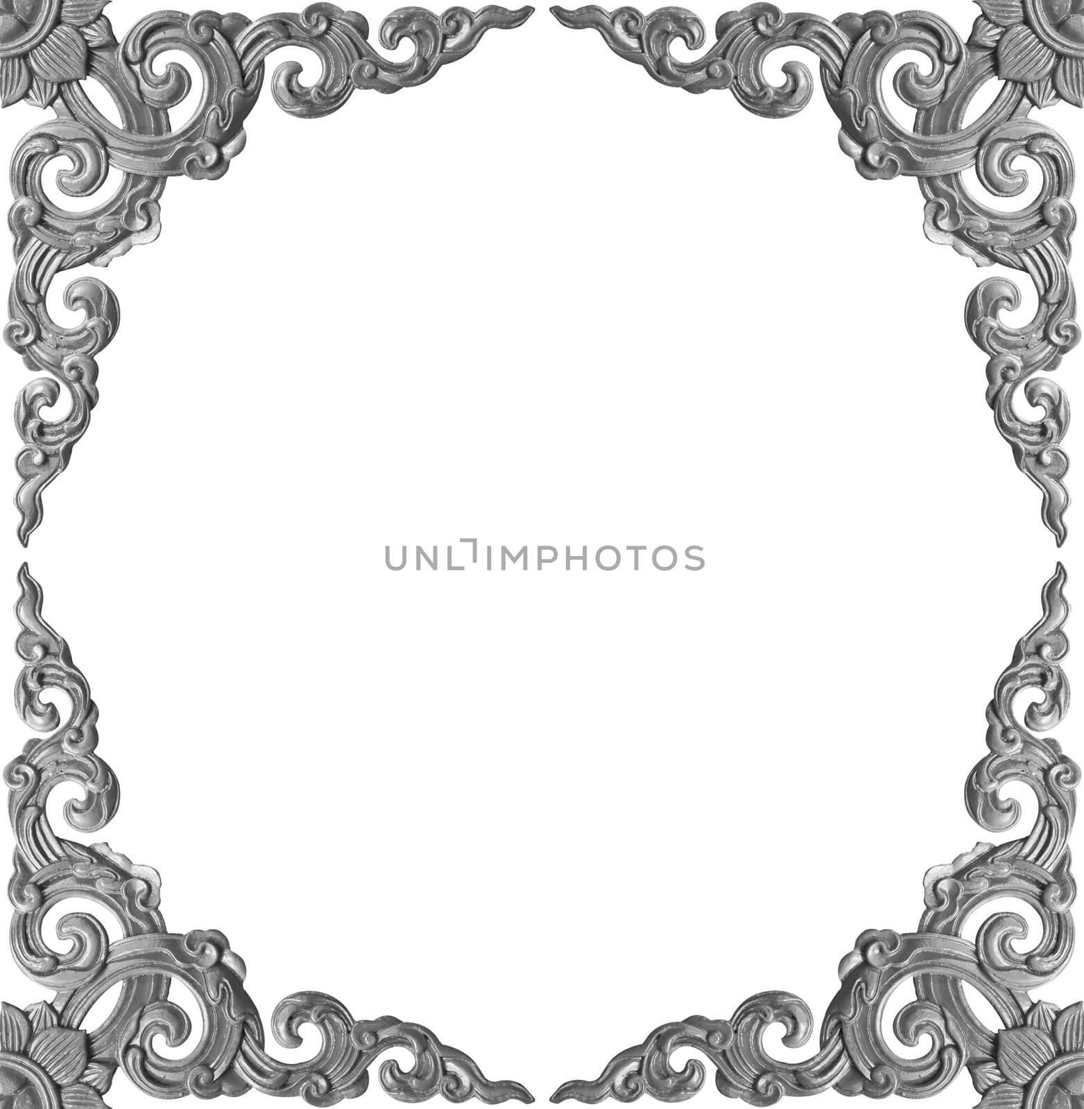 Isolated decorative frame over white background