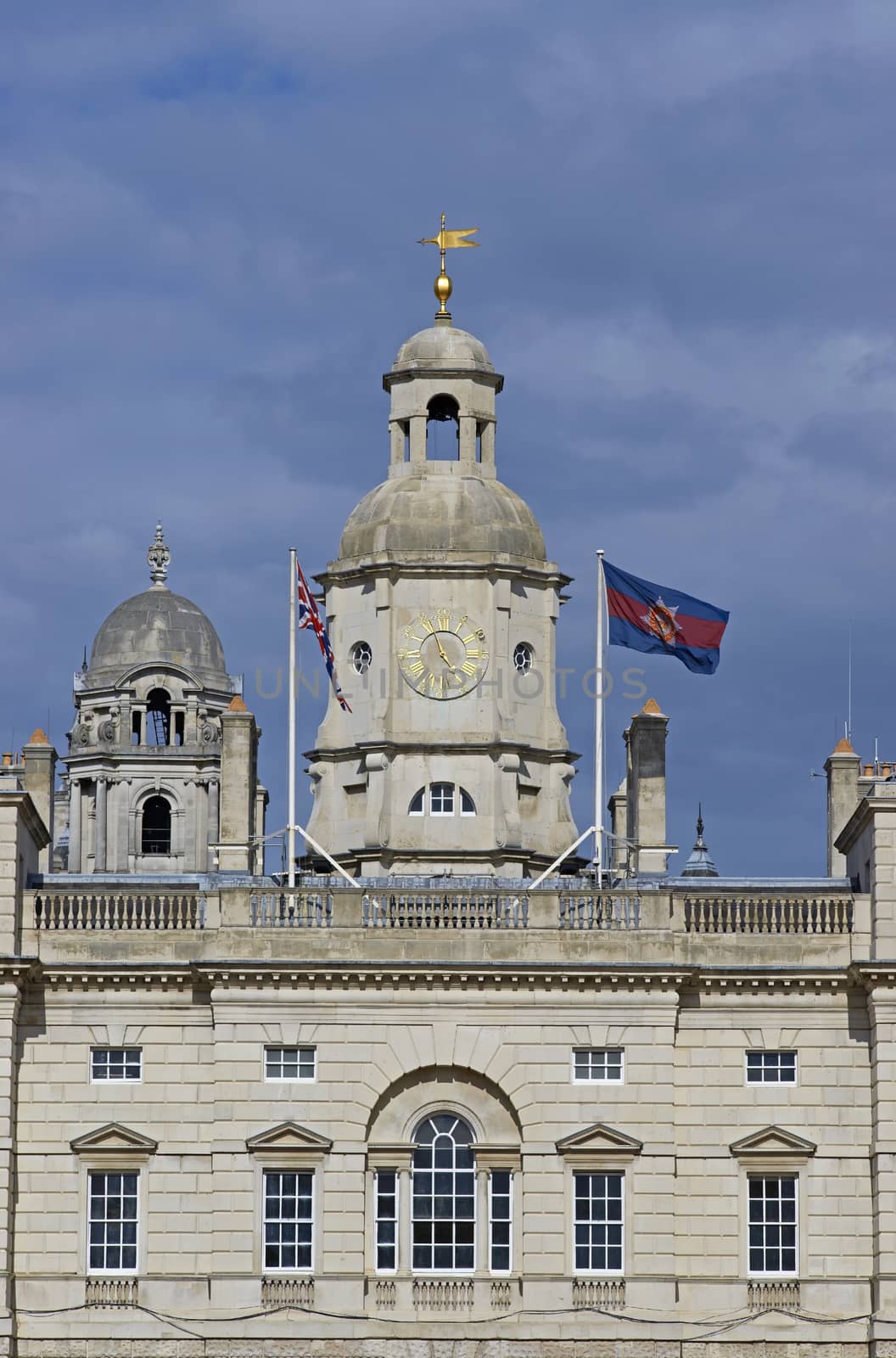 Horse Guards. A historic building at Horse Guards Parade in London, England