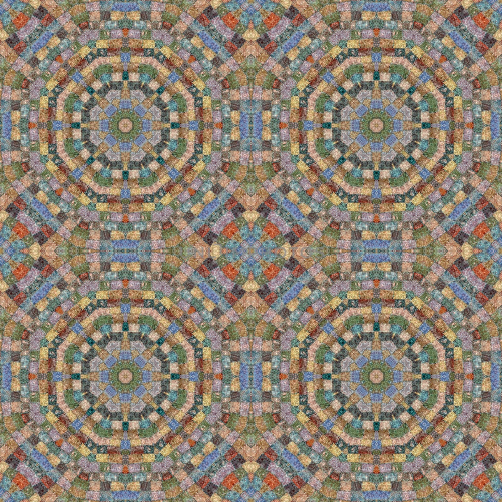 Seamless pattern, mosaic of  fabric by alexcoolok