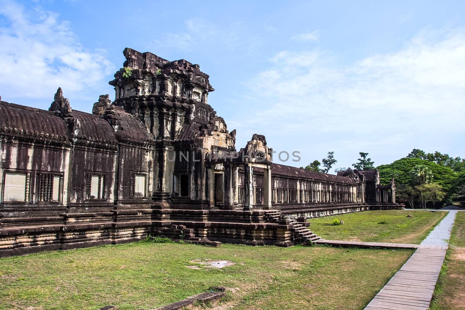 The ancient temple of Angkor Wat near Siem Reap, Cambodia. by kannapon