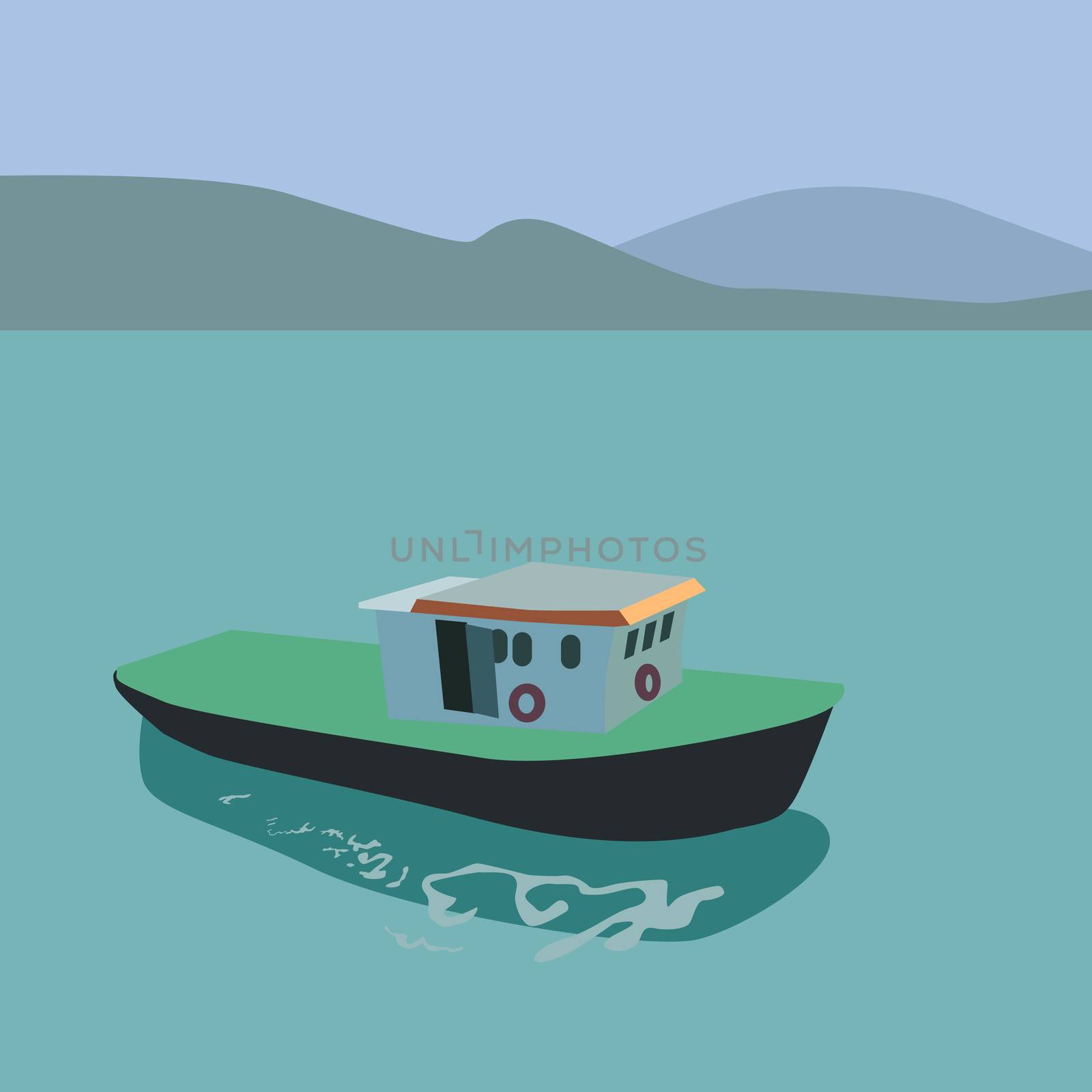 Boat On Sea by olovedog