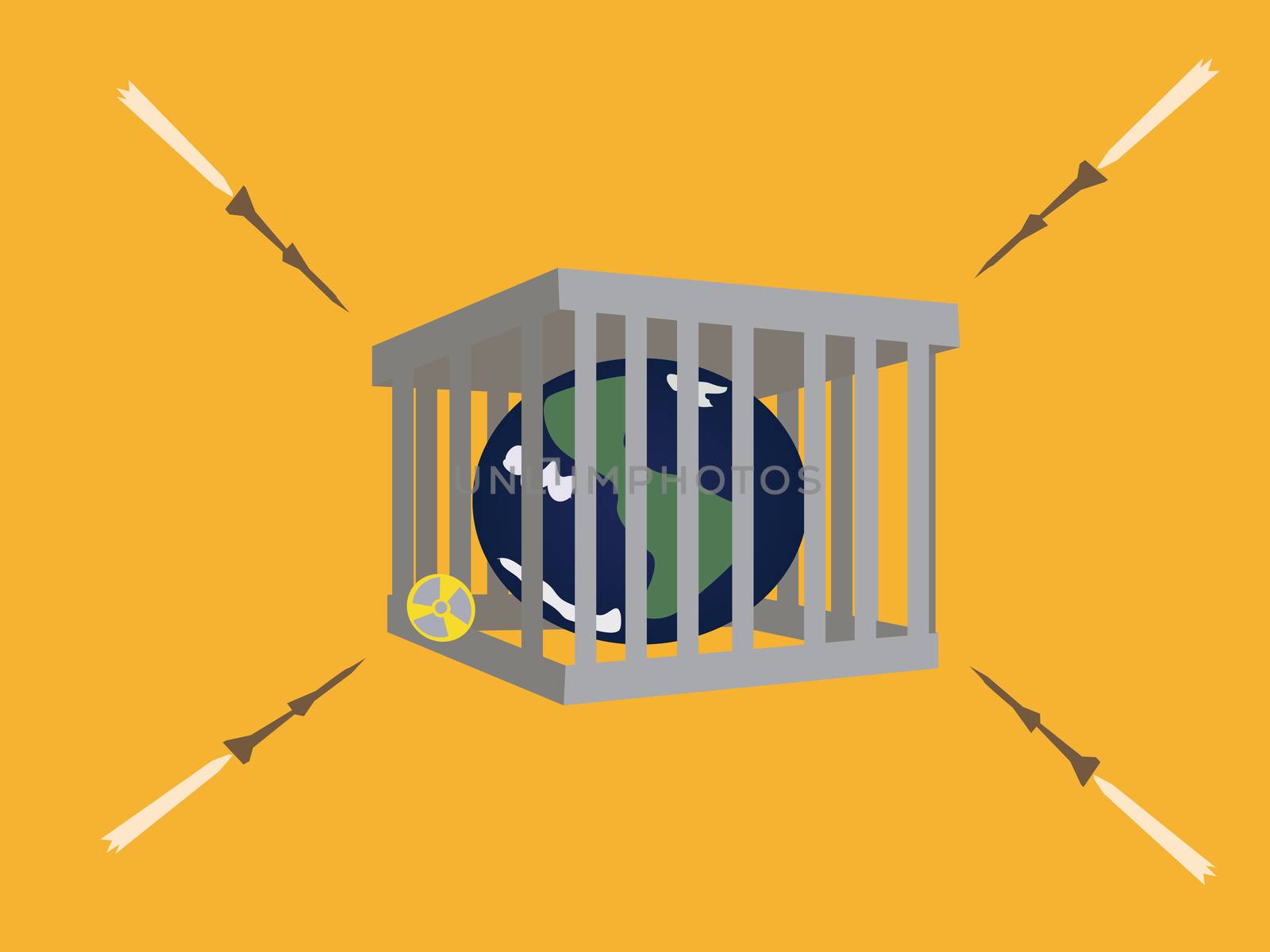 Missile Bomb Earth In Jail by olovedog