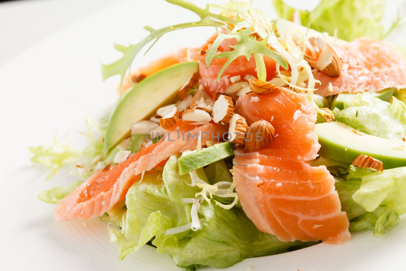 salad with salmon by shebeko