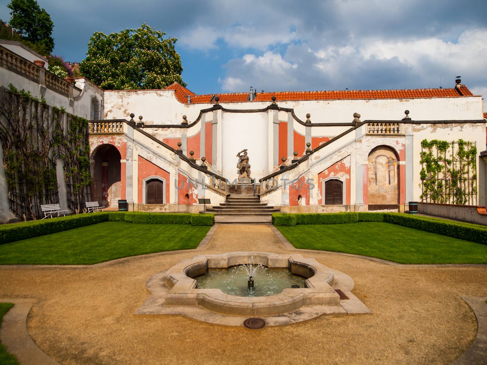 Lederburg garden under the Prague Castle (Czech Republic)