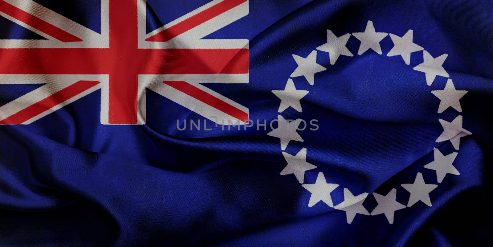 Cook Islands grunge waving flag by taesmileland