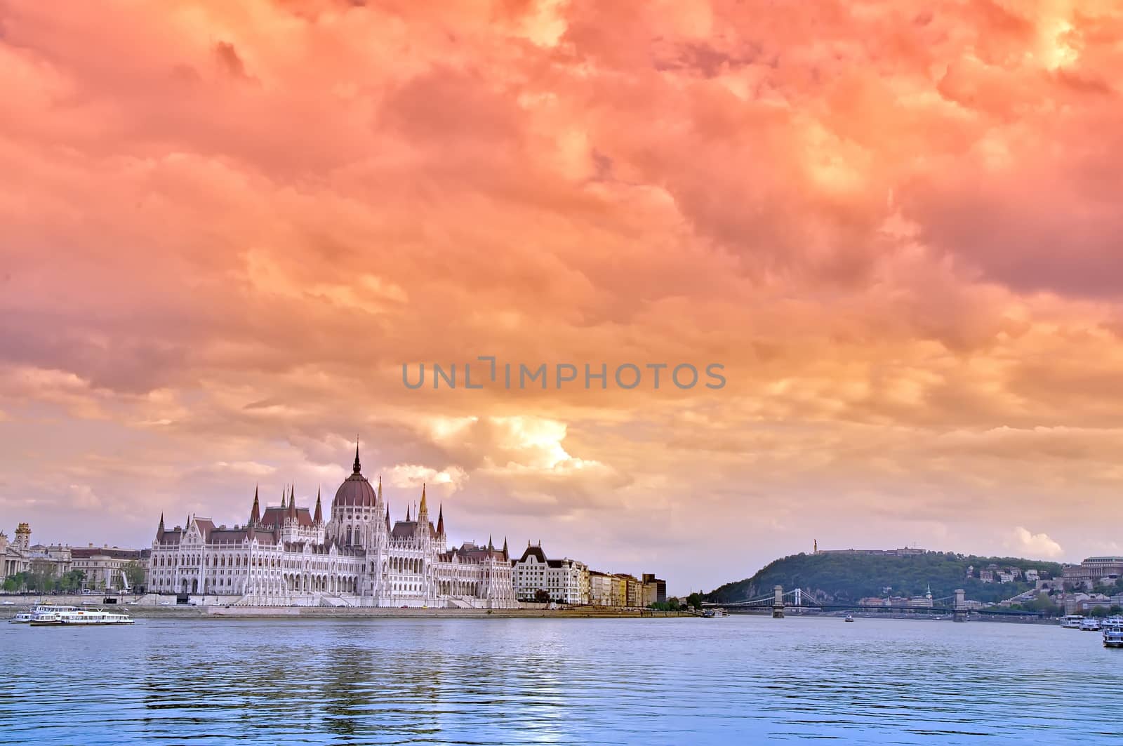 Parliament of Hungary in Budapest by anderm