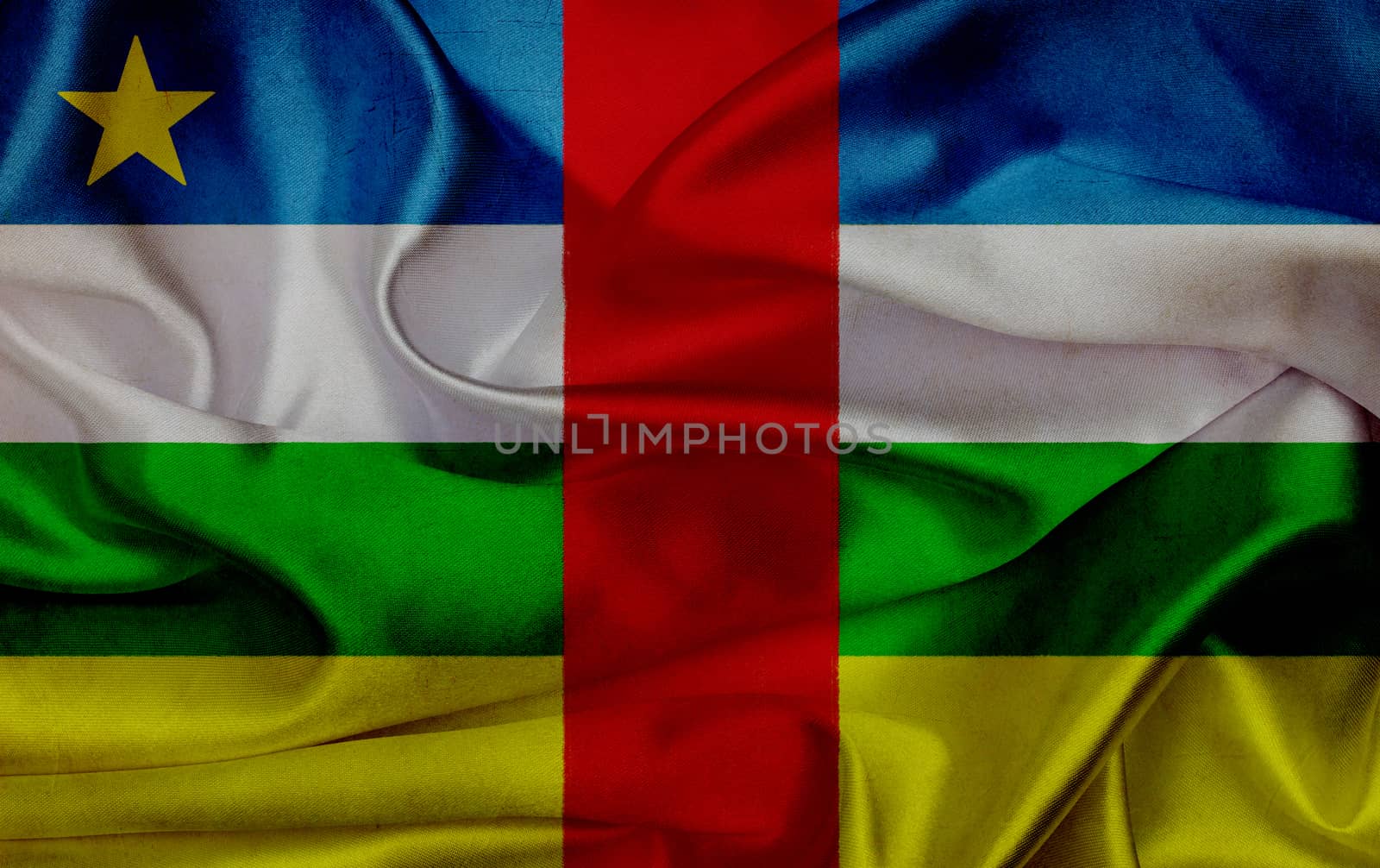 Central African Republic grunge waving flag by taesmileland