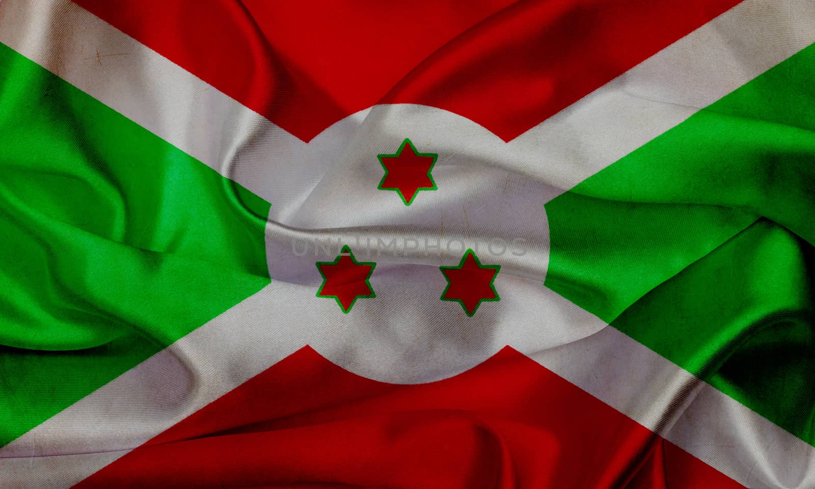 Burundi grunge waving flag