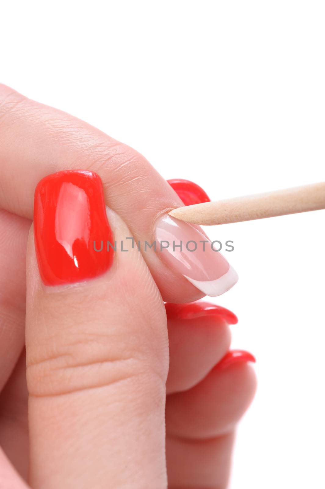 manicure applying - cleaning the cuticles  by starush