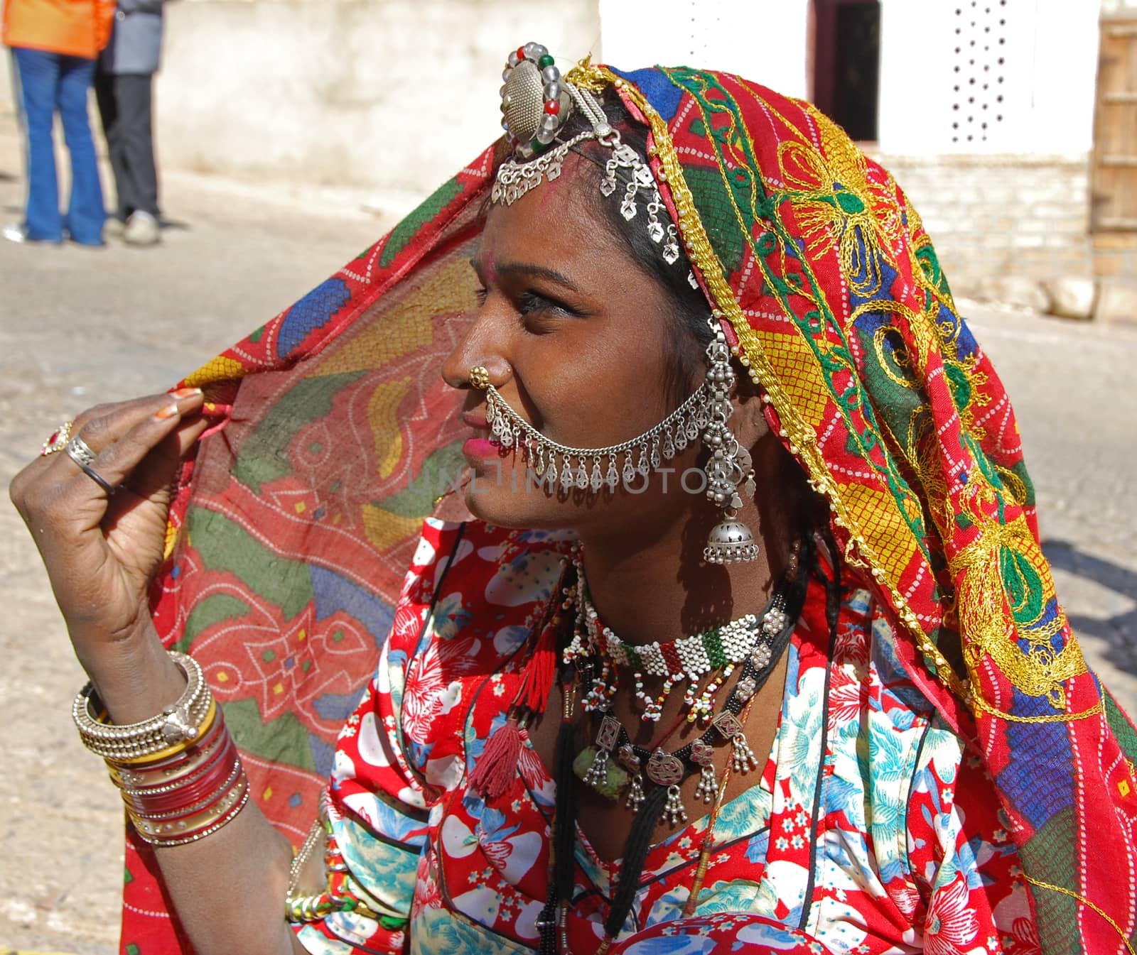 A woman posing on a street in Jaisalmer, India
07 Jan 2009
No model release
Editorial only
