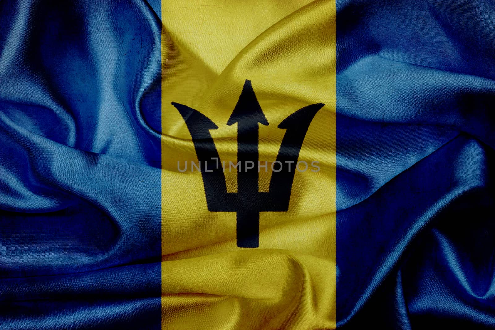 Barbados grunge waving flag by taesmileland