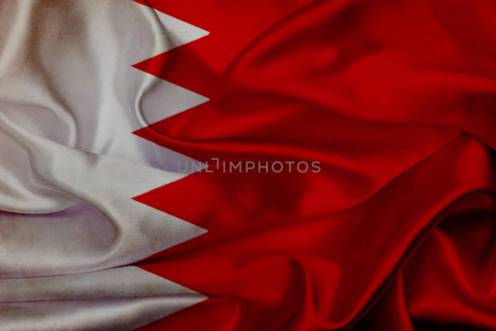 Bahrain grunge waving flag