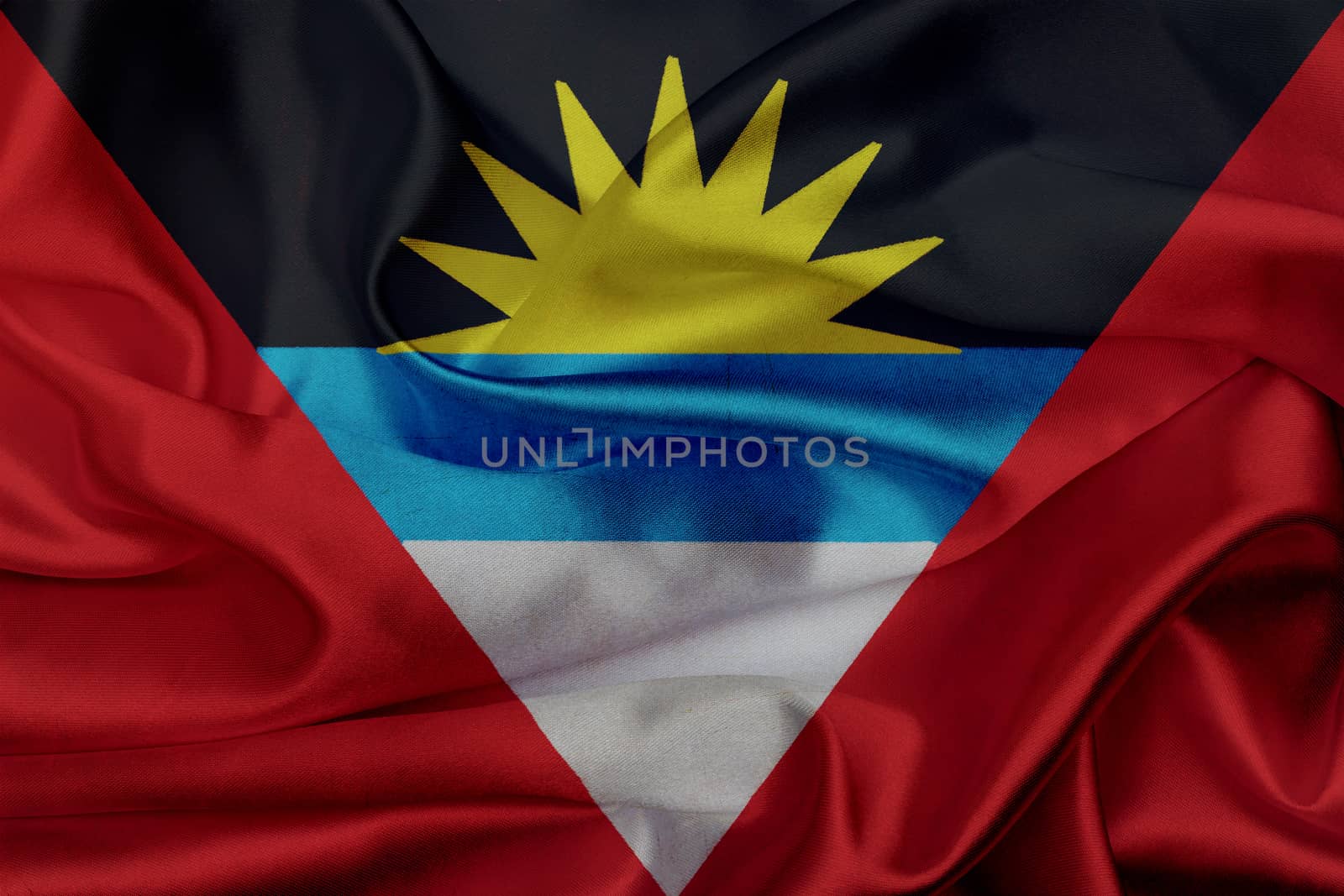 Antigua and Barbuda grunge waving flag
