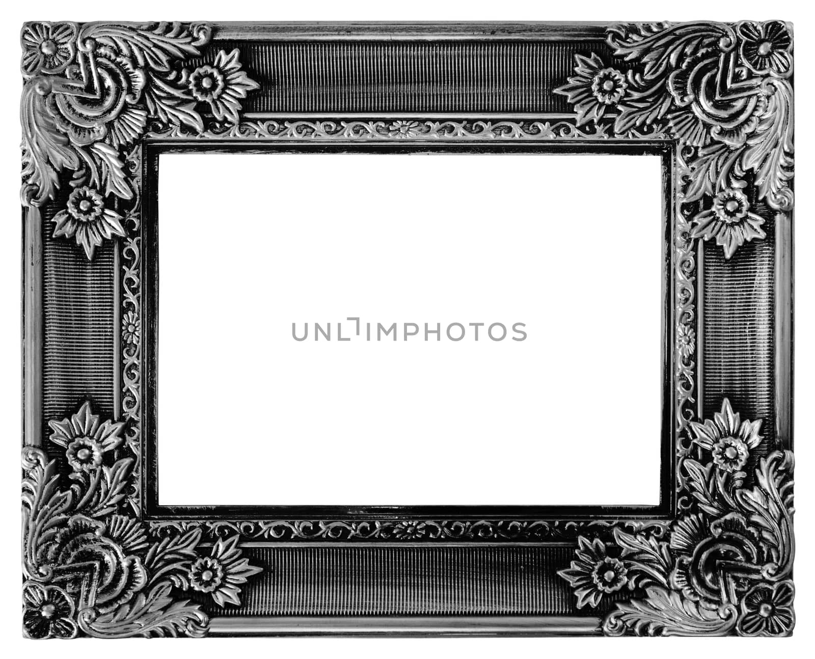 Isolated decorative frame over white background