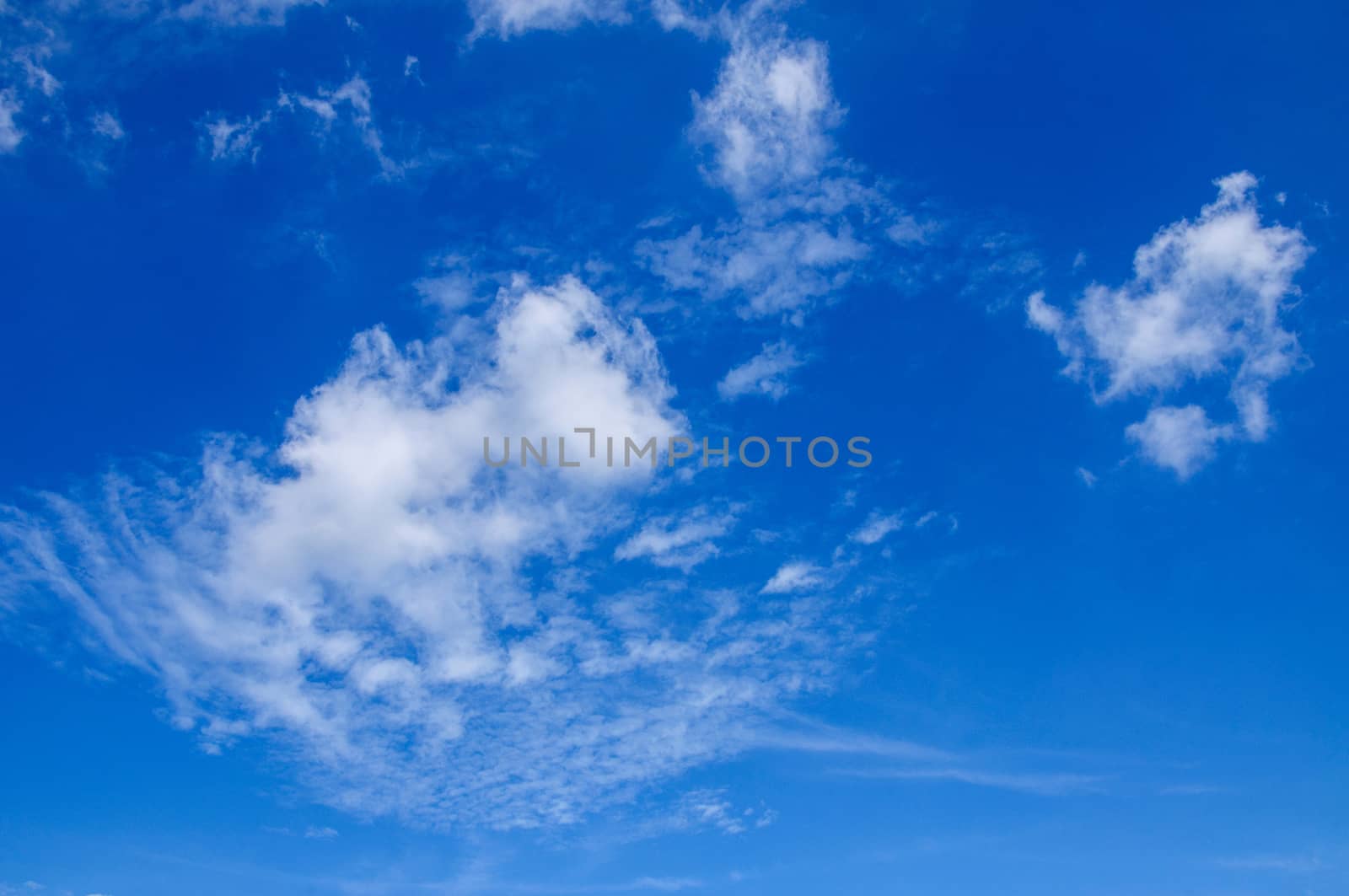 Blue sky background  by NuwatPhoto