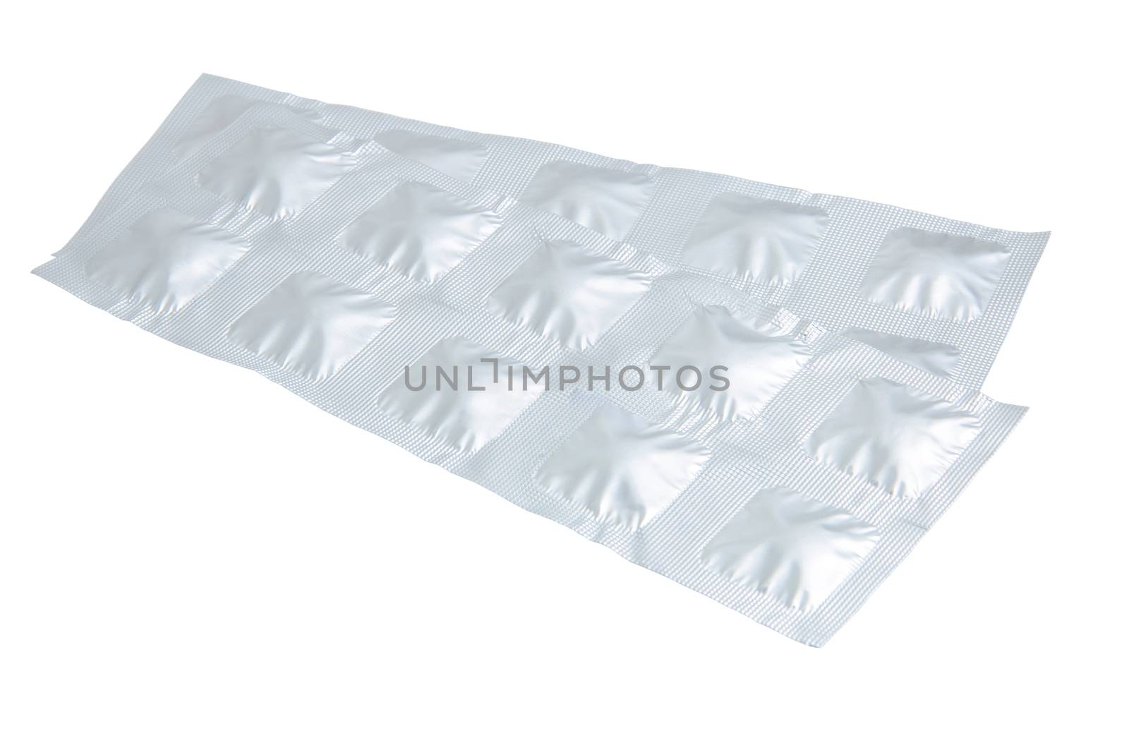 Packs of pills isolated  by NuwatPhoto