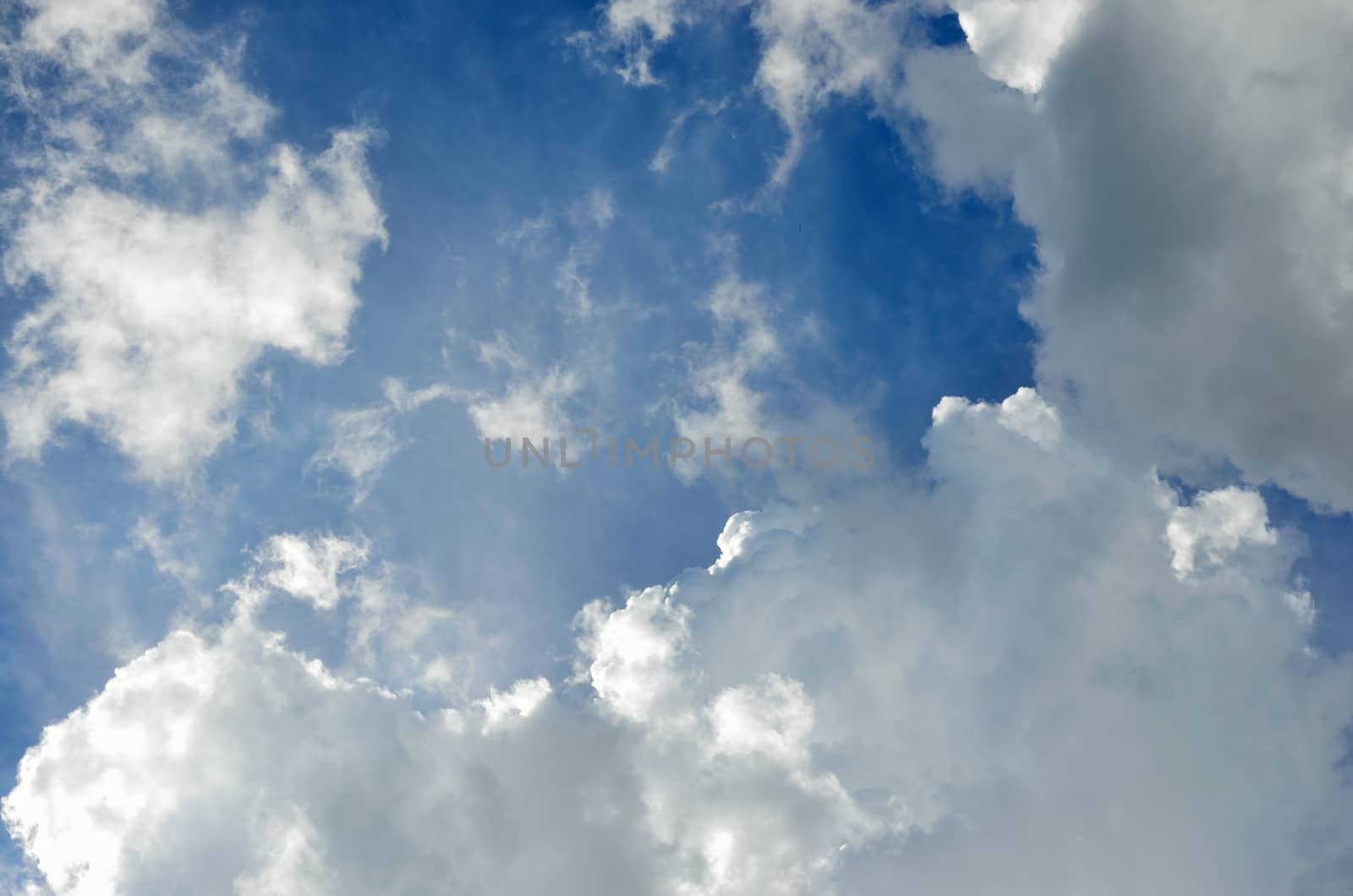 Blue sky background with cloudy by pixbox77