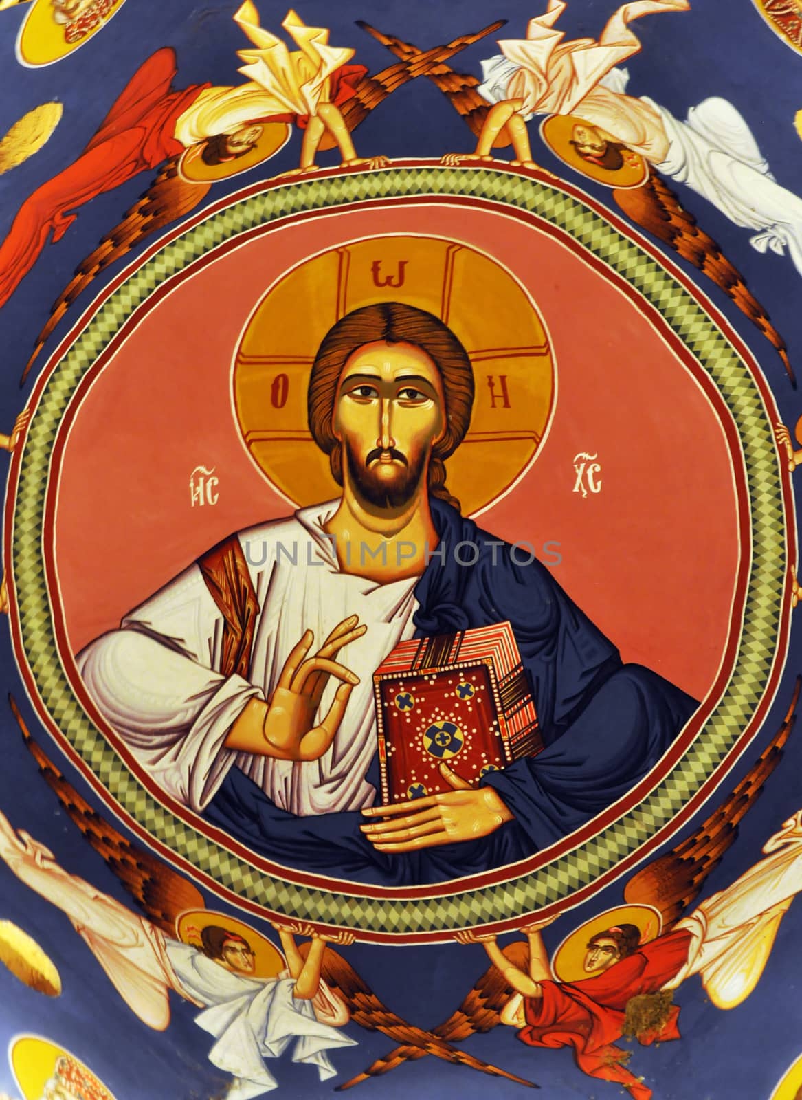 Fresco of Jesus Christ on the dome