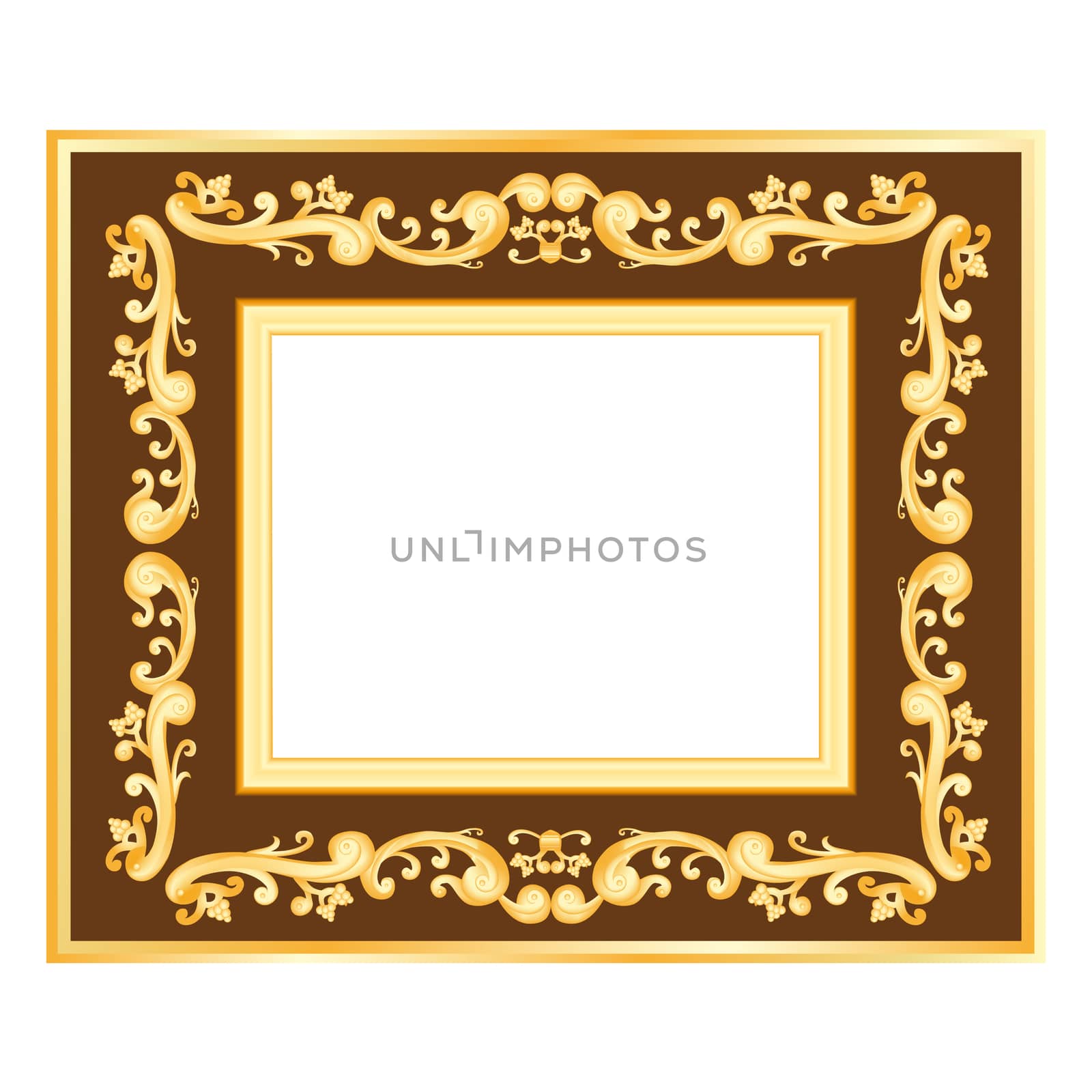 simple gold frame by studio023