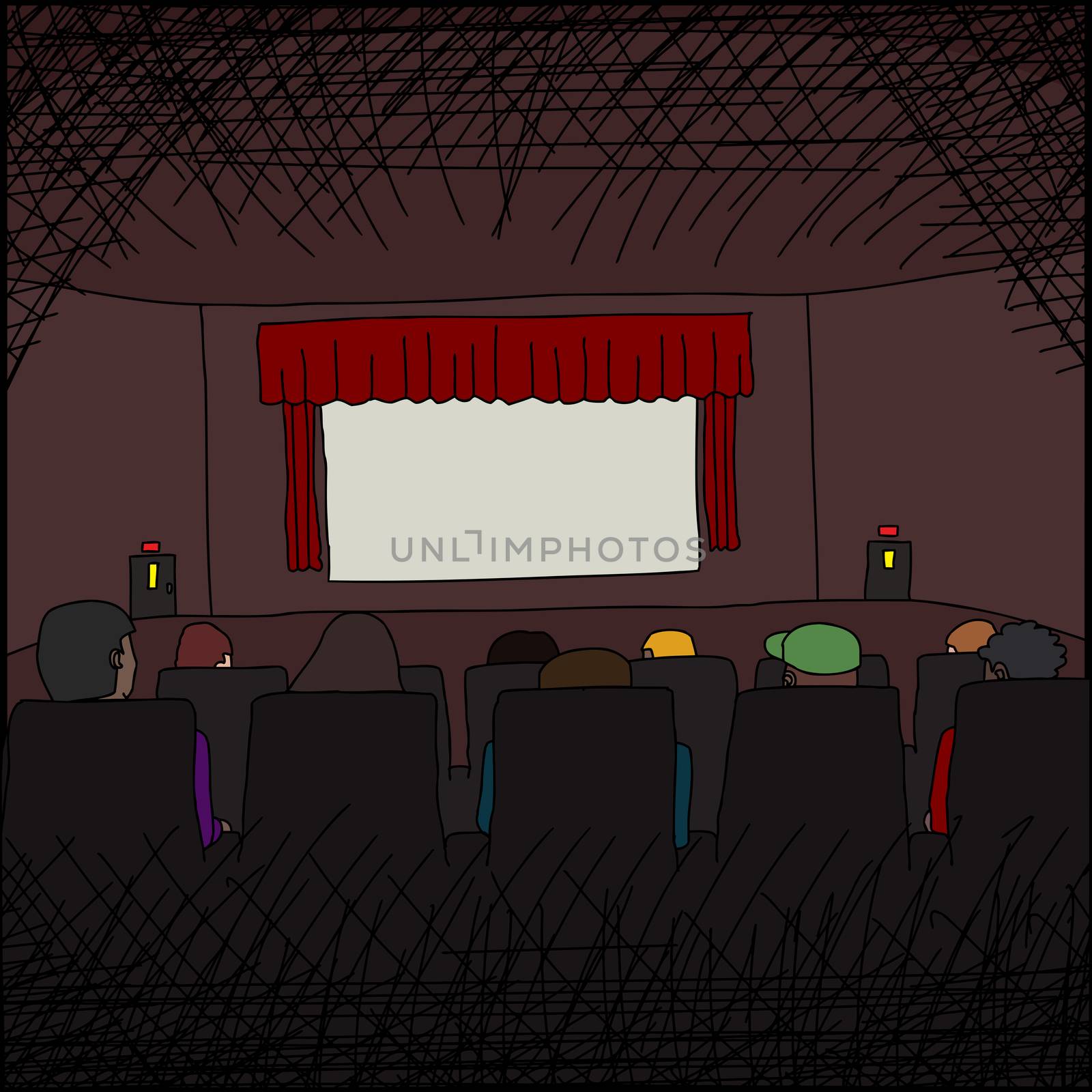 People at Movies by TheBlackRhino