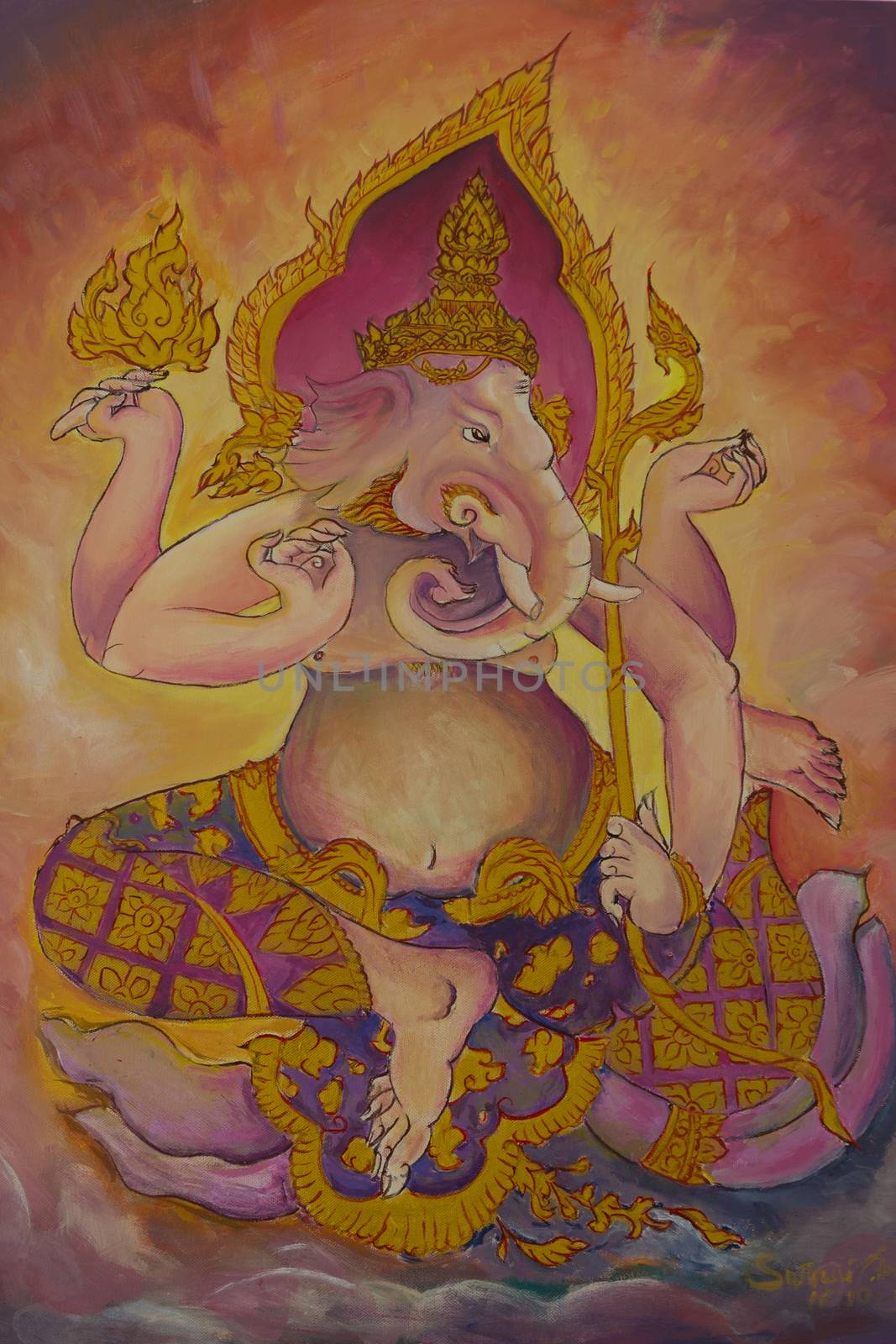 Ganesha, God of Hindu by lavoview