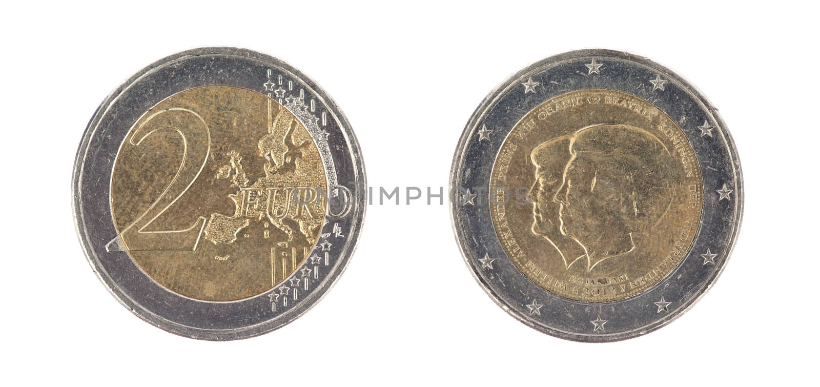 Euro coin, 2 euro by michaklootwijk