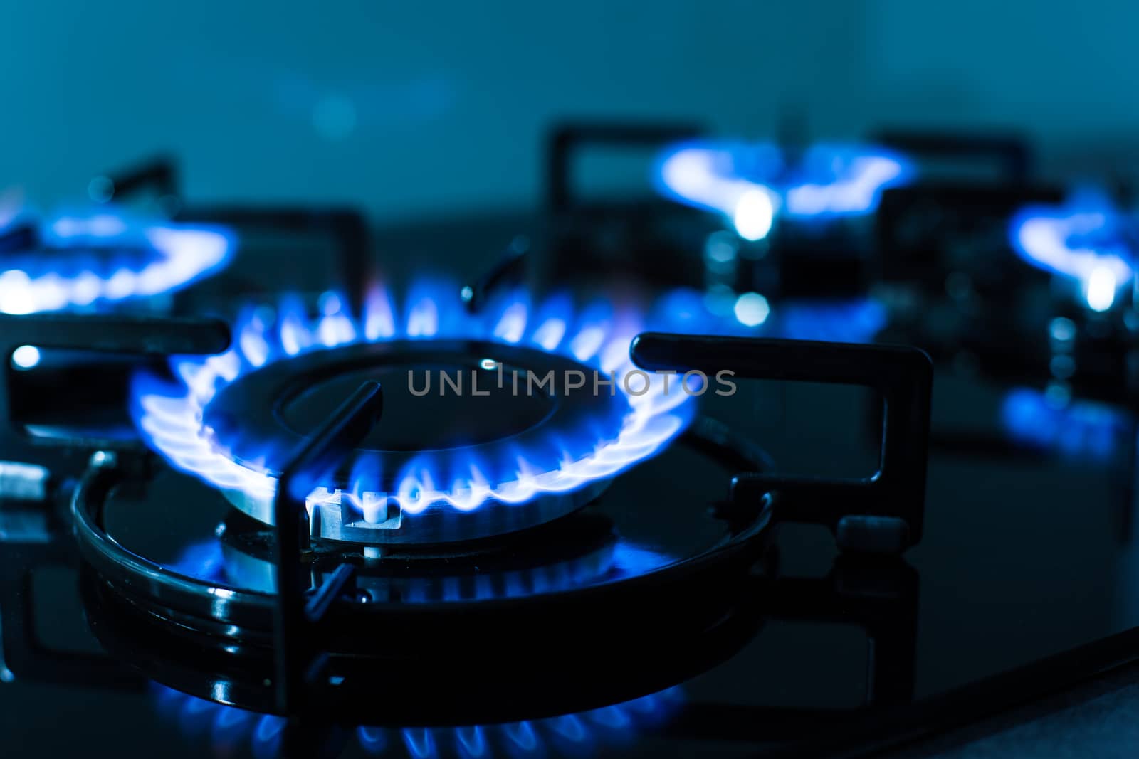 FLames of gas stove (shallow DOF) by viktor_cap