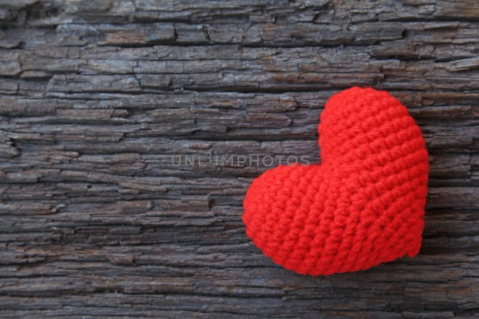 Love heart on wooden  background by foto76