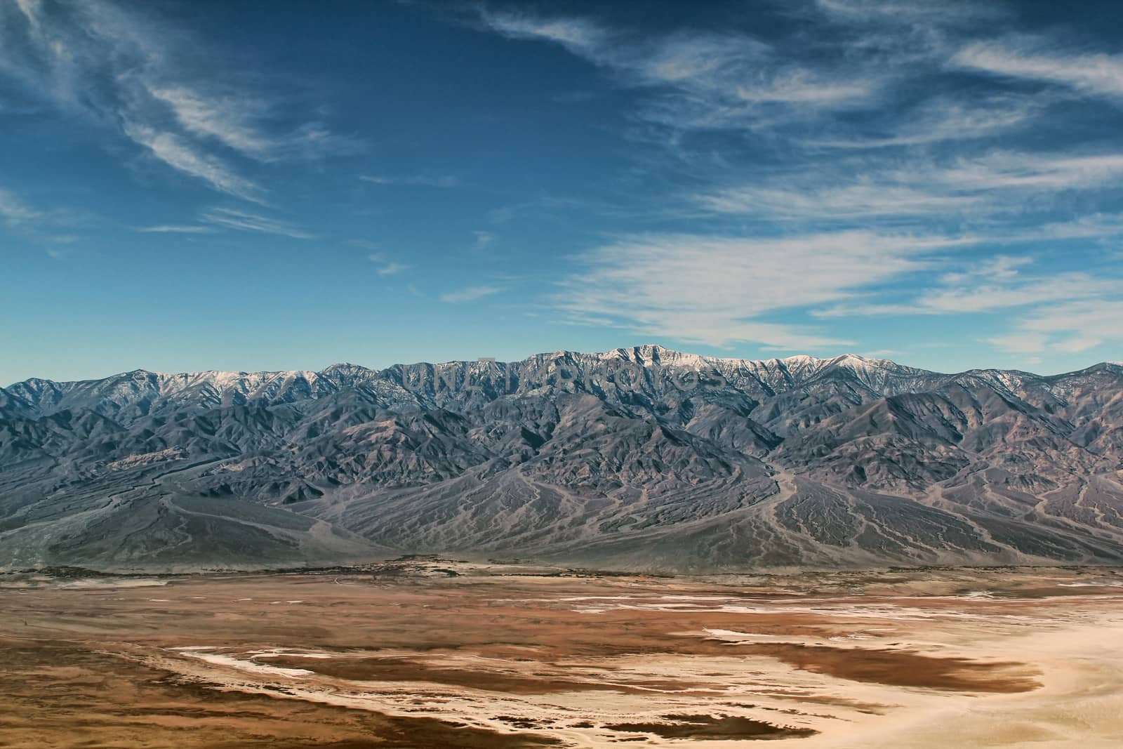 Famous view over Death Valley National Park. USA