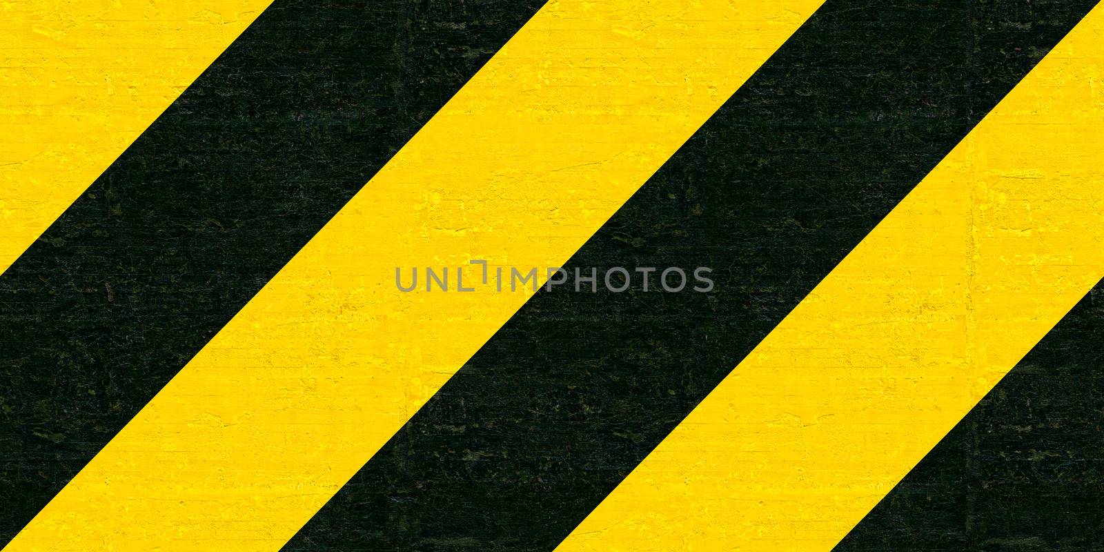 Warning black and yellow hazard stripes texture. Construction sign