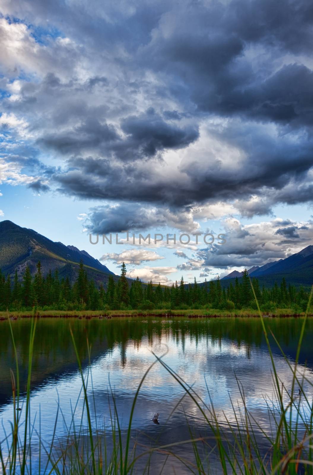 Vermillion Lakes at Dusk by songbird839