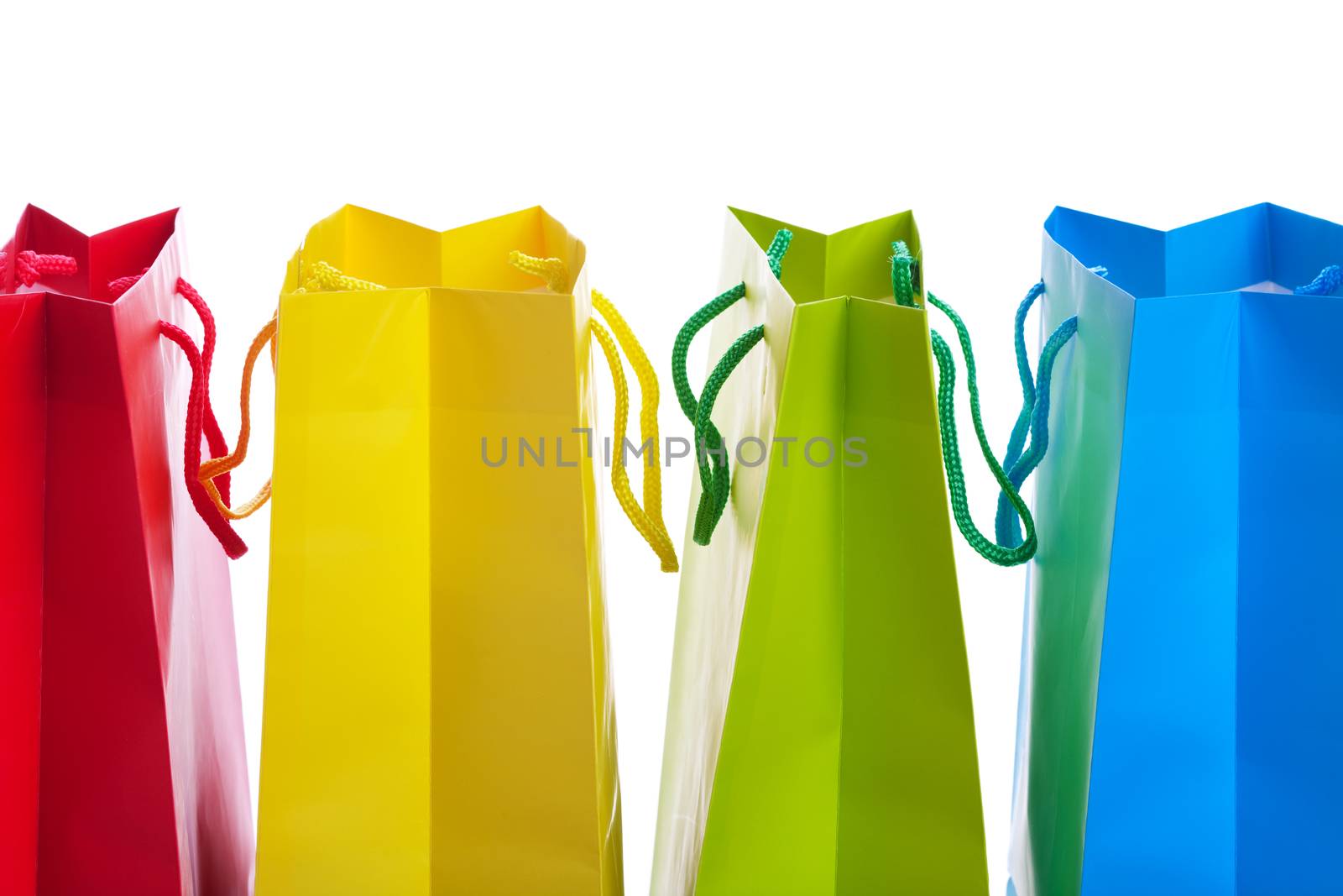 Bright Colored Shopping Bags by songbird839