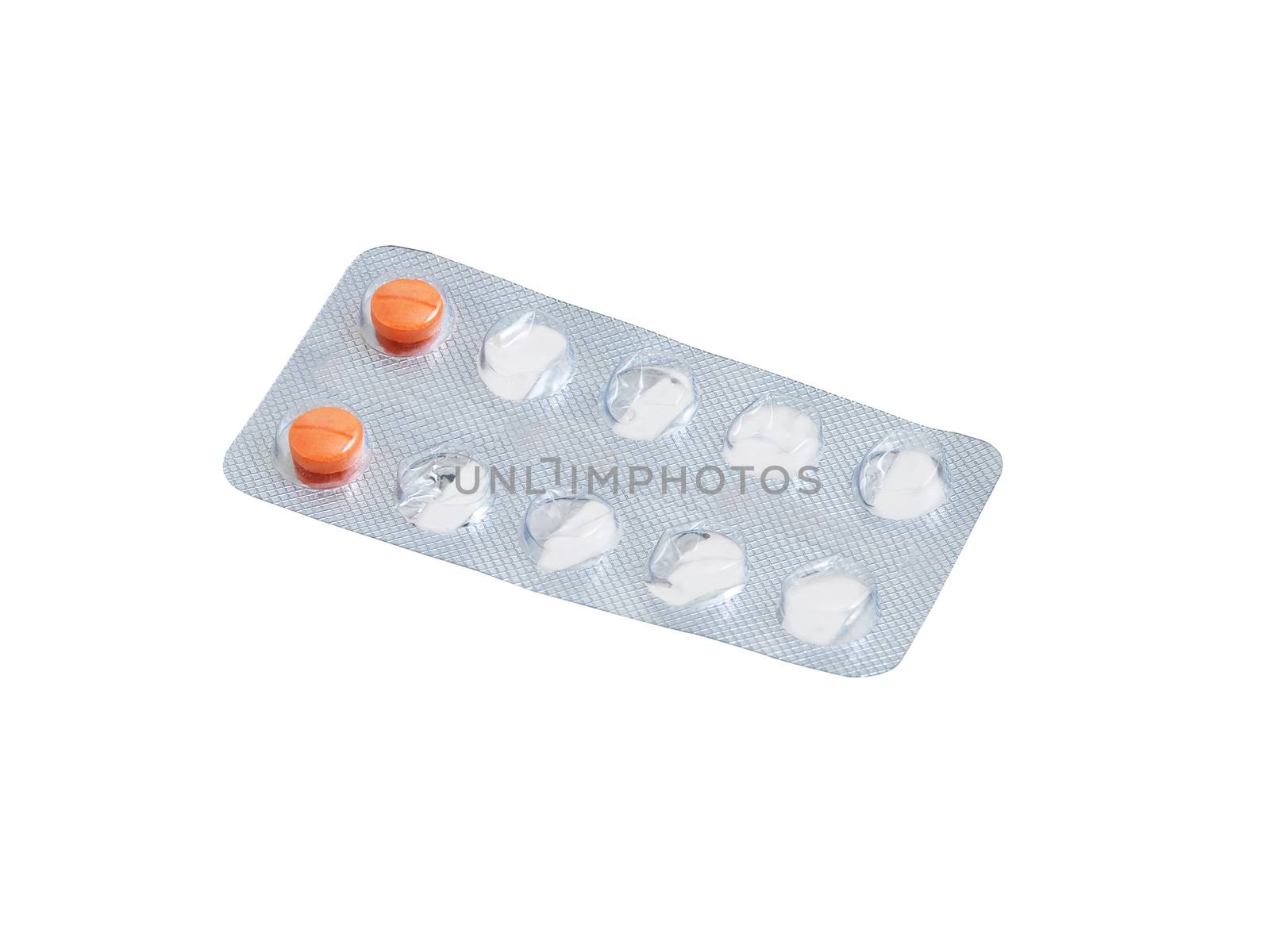 Used  packs of pills by NuwatPhoto