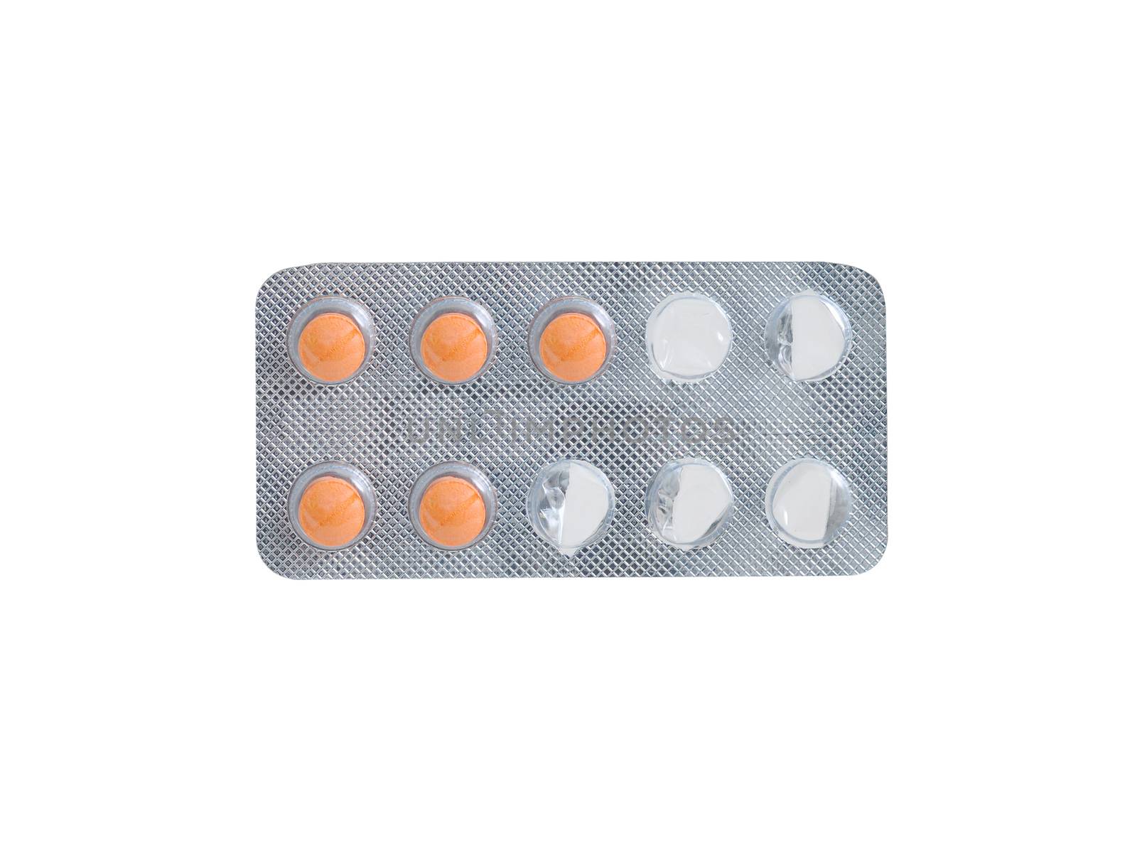 Used  packs of pills by NuwatPhoto