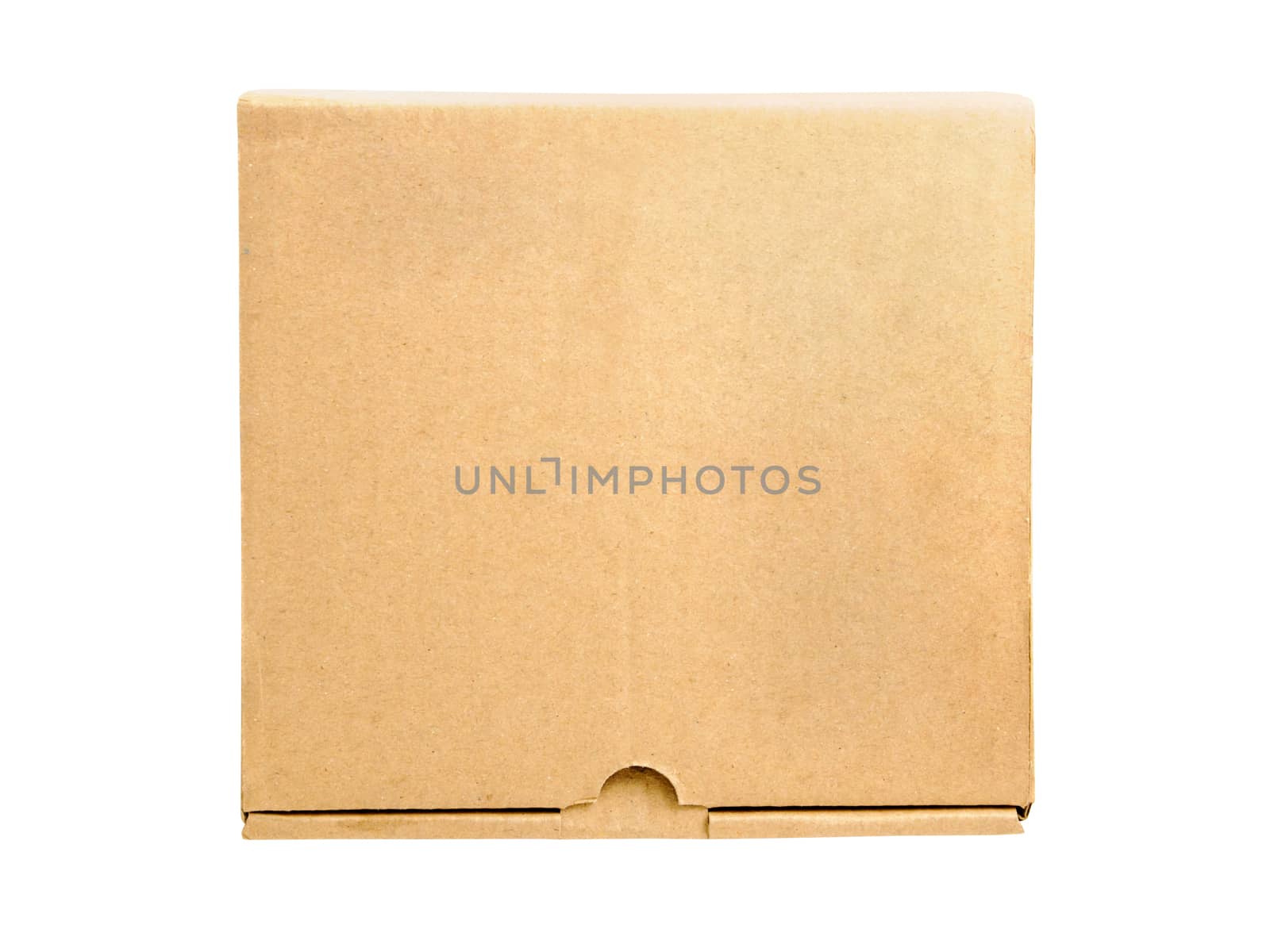 Brown box isolated by NuwatPhoto