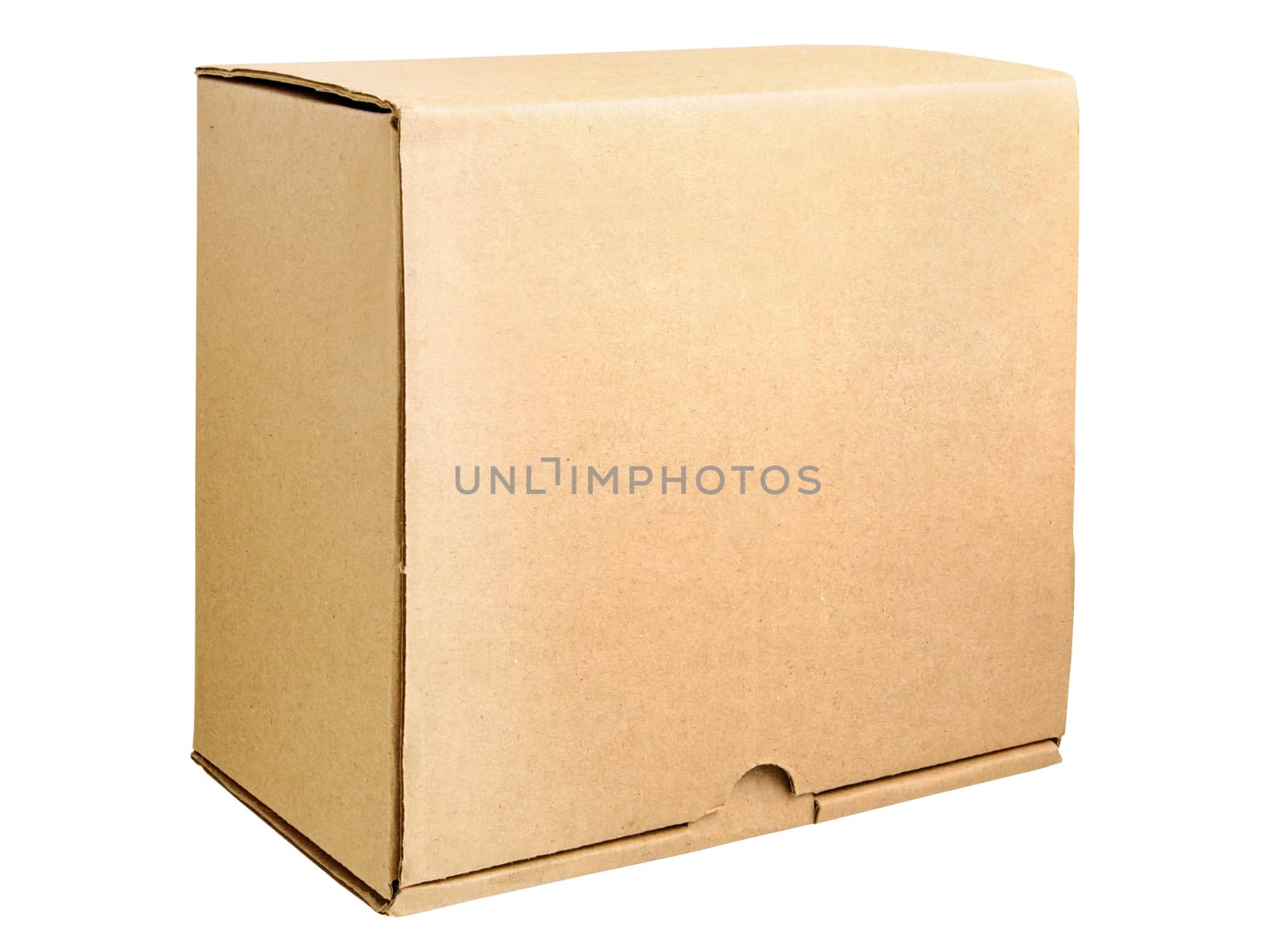 Brown box isolated by NuwatPhoto