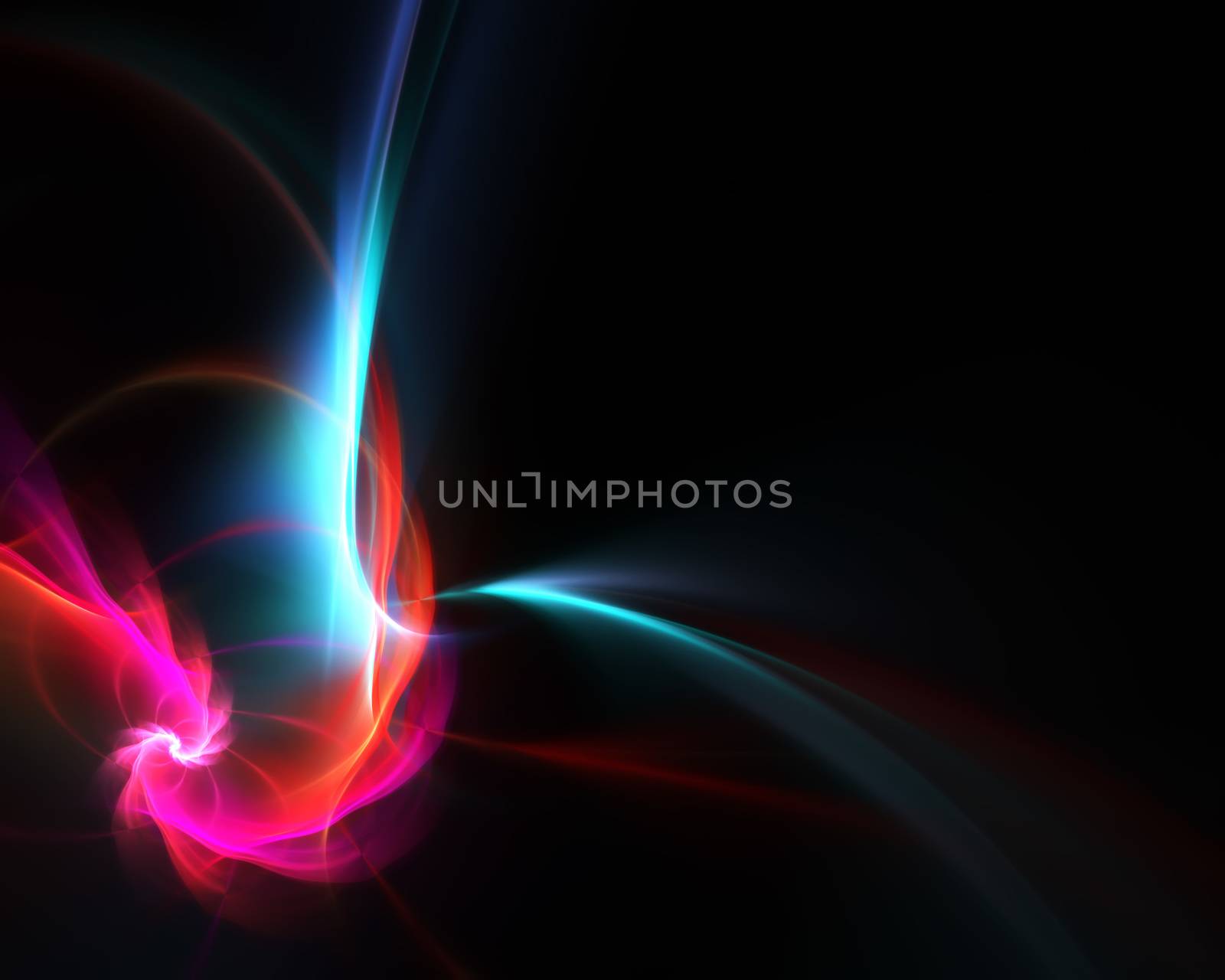 Fiery Fractal Spiral by graficallyminded